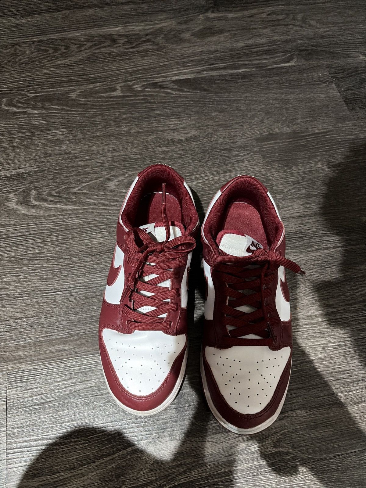 Nike Burgundy dunk low top Size US 9 / EU 42 - 3 Thumbnail