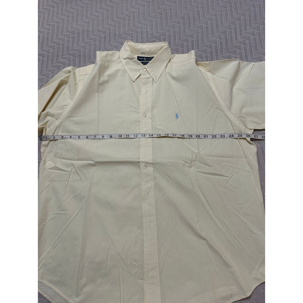Ralph Lauren Ralph Lauren Blake yellow short sleeve button down Size US XL / EU 56 / 4 - 6 Thumbnail