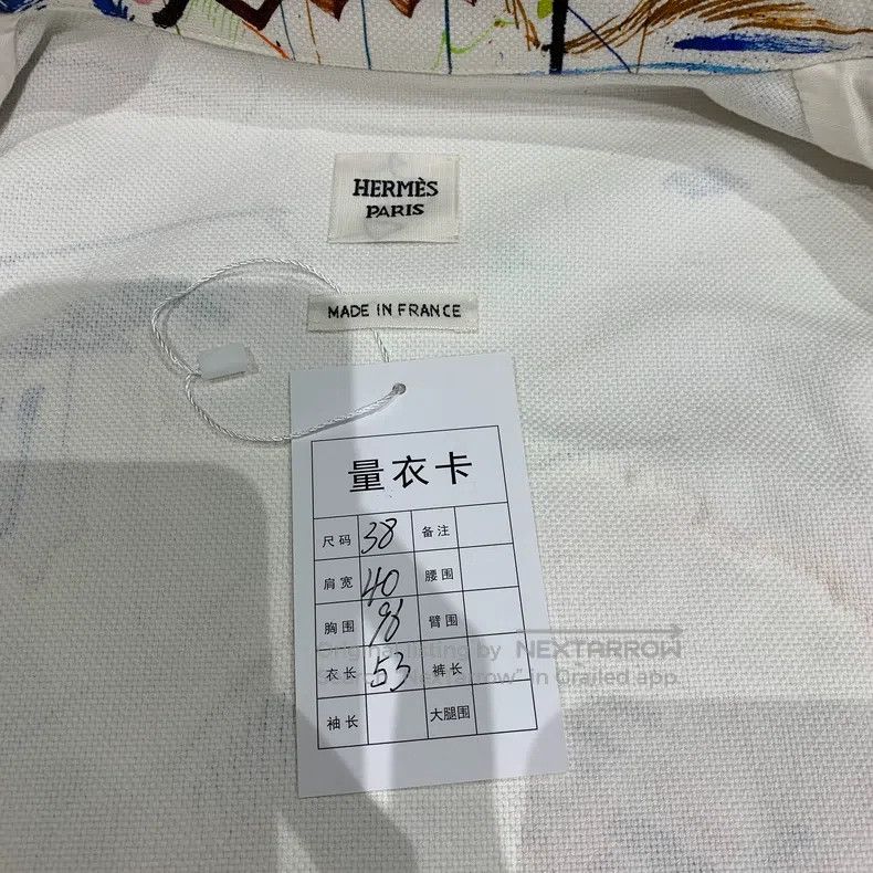 Hermes Hermes Graffiti Embroidered Denim Jacket Size XS / US 0-2 / IT 36-38 - 3 Thumbnail