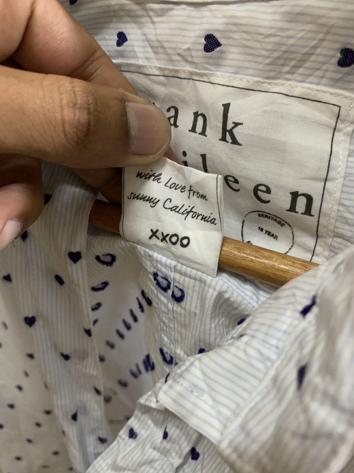 Frank & Eileen FRANK & EILEEN RELAXED BUTTON UPS SHIRT WITH LOVE DESIGN Size XS / US 0-2 / IT 36-38 - 5 Thumbnail