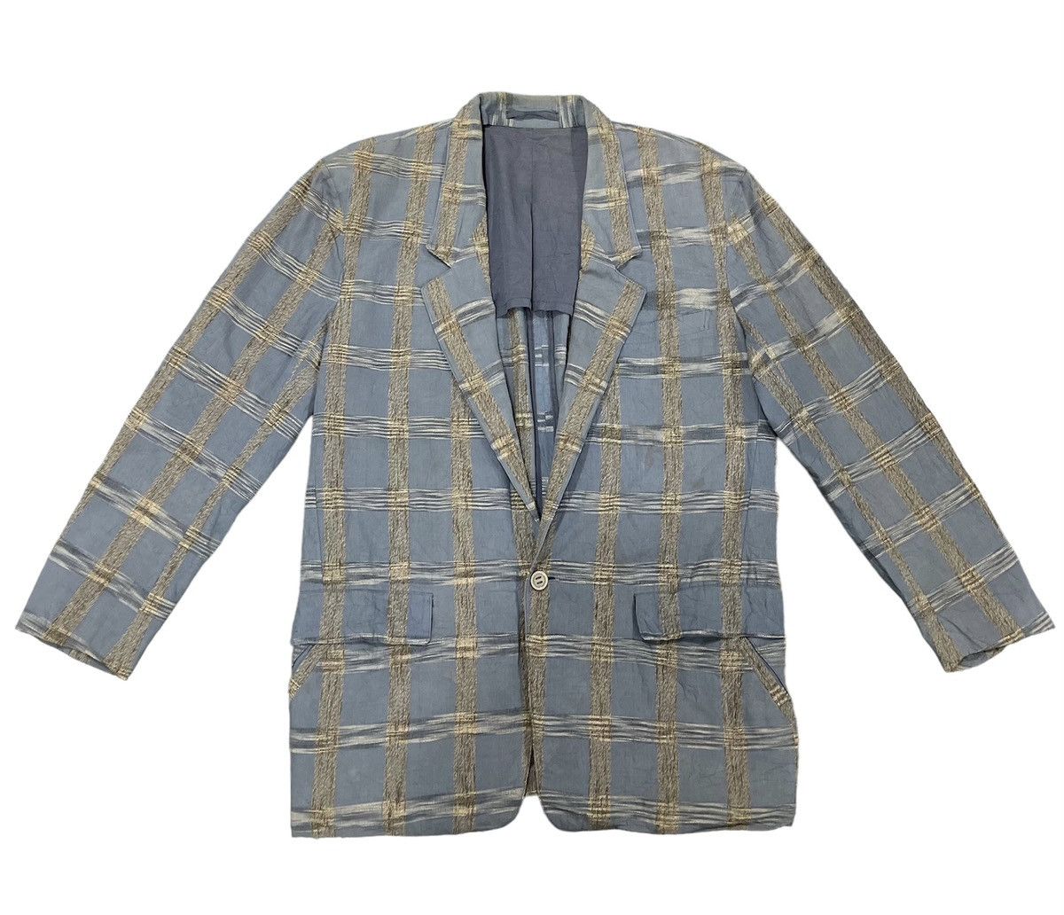 Vintage VINTAGE ISSEY MIYAKE TARTAN COAT JACKET Size US M / EU 48-50 / 2 - 1 Thumbnail