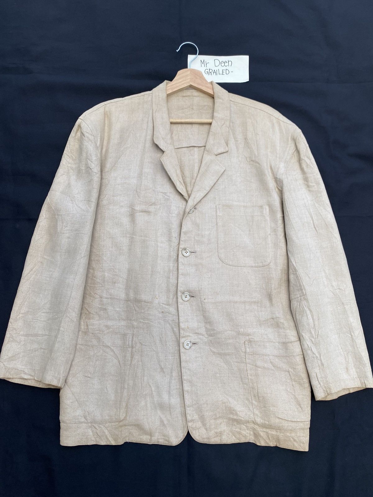 Yohji Yamamoto Rare Y's for men Linen Jacket/Blazer Size US M / EU 48-50 / 2 - 4 Thumbnail