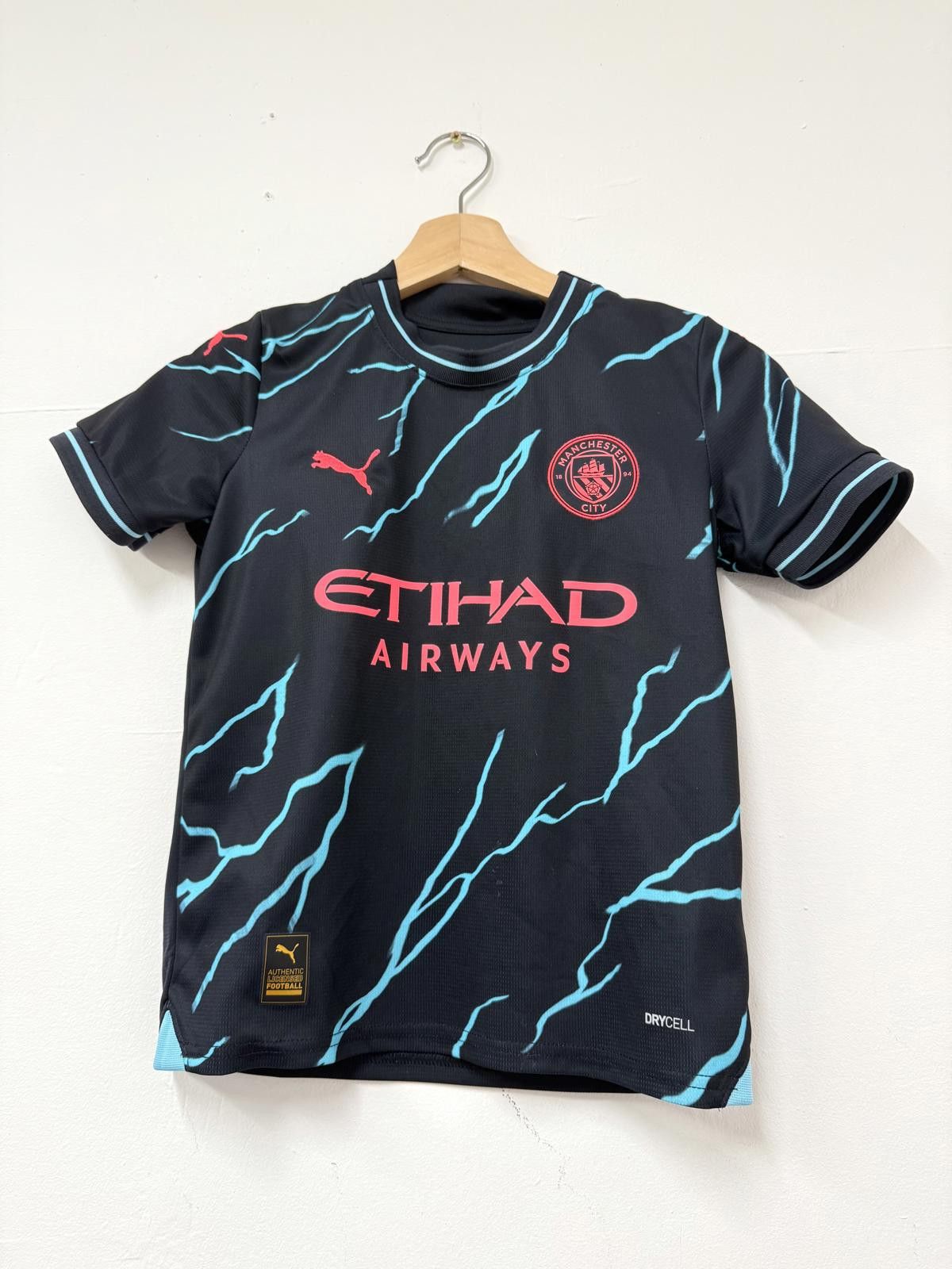Puma Puma Manchester City Football Jersey Kids Small 9-10Y Size ONE SIZE - 1 Thumbnail