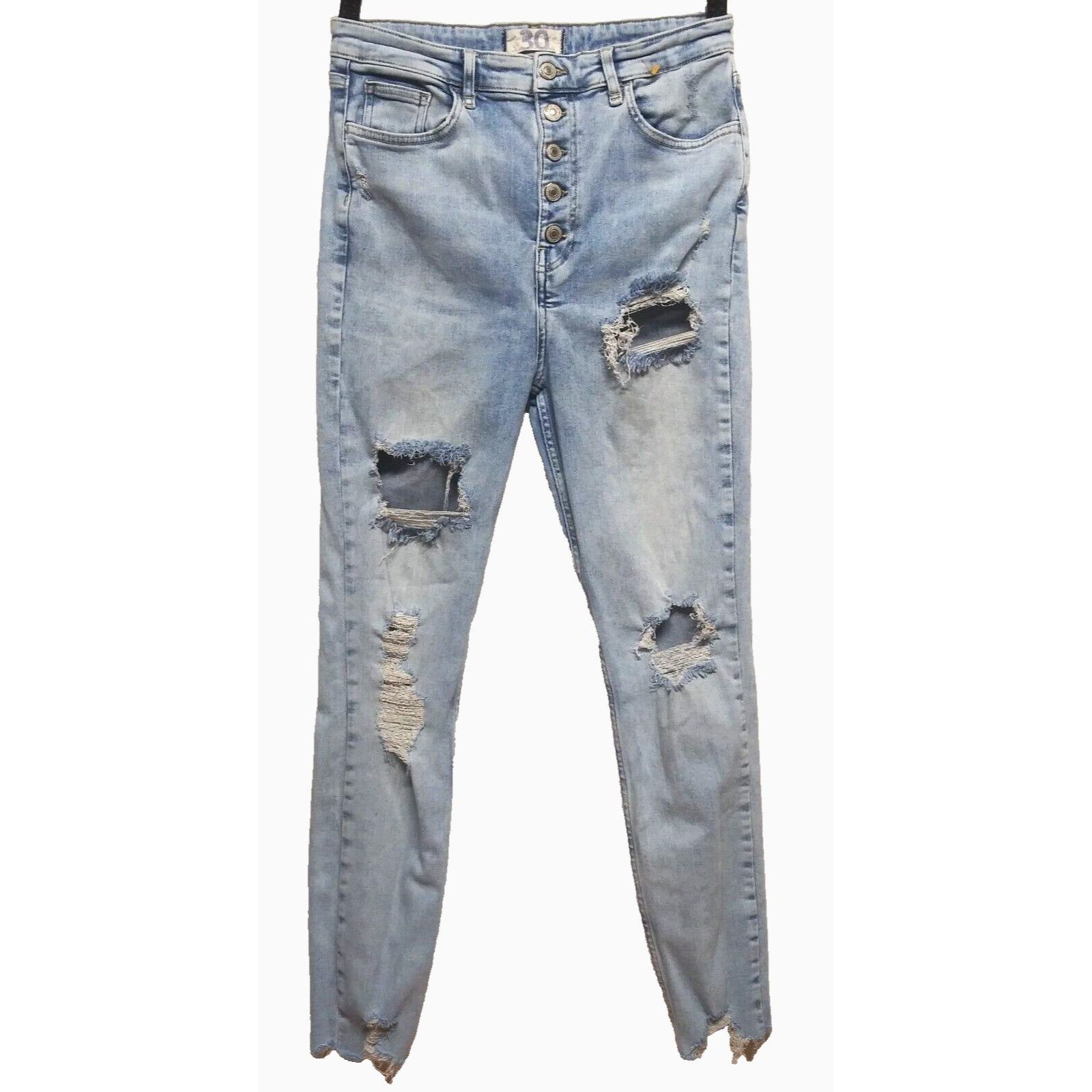 Free People Free People Jeans We The Free Sabrina Distressed Skinny Sz 3 Size 30" / US 8 / IT 44 - 2 Thumbnail