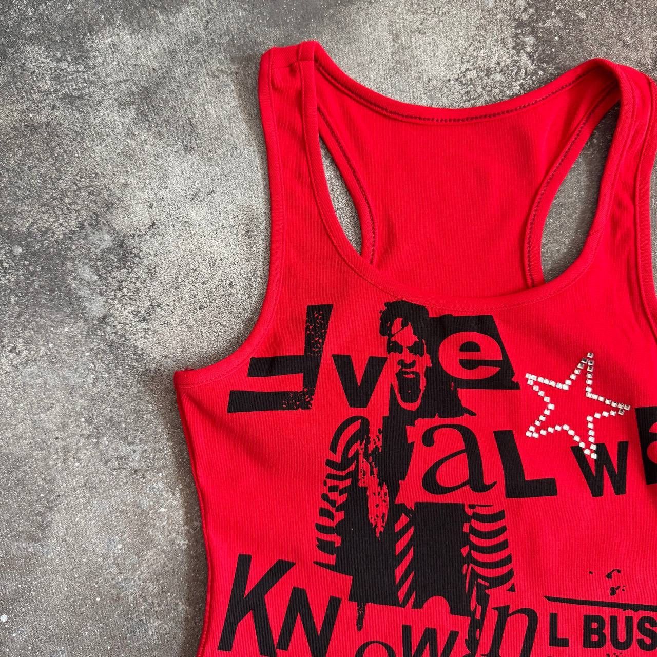 20471120 Opium Punk Goth Y2K Grunge Vintage Tank Top Size S / US 4 / IT 40 - 3 Thumbnail