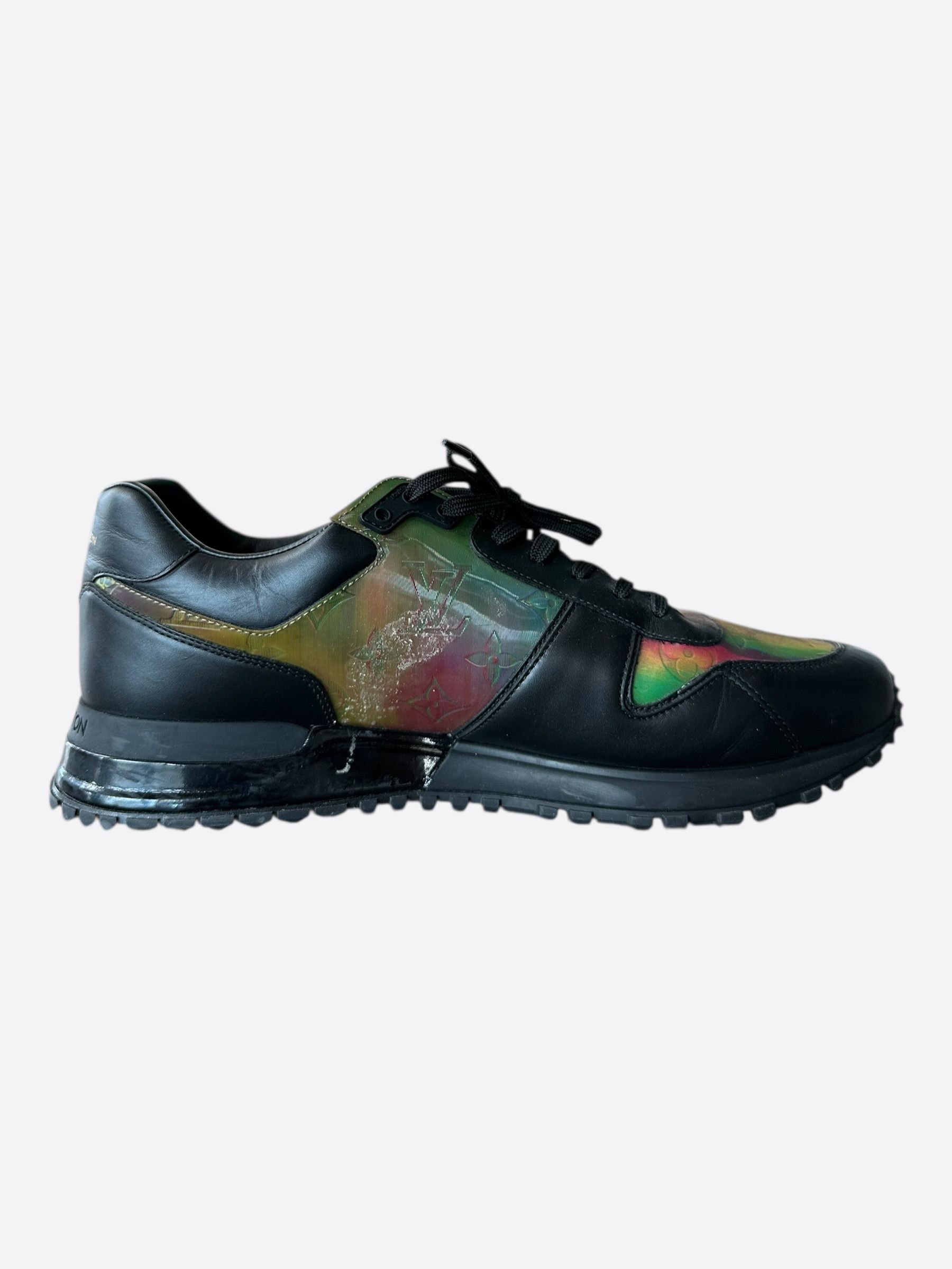 Louis Vuitton Black & Prism 2054 Monogram Iridescent Runaway Sneakers Size US 9.5 / EU 42-43 - 5 Thumbnail