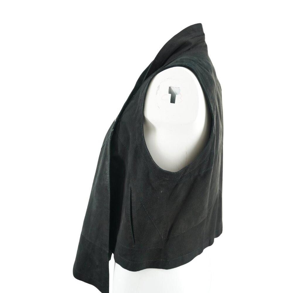 Designer KUSHI Black Asymmetrical Vest Size Small/Medium Size S / US 4 / IT 40 - 5 Thumbnail
