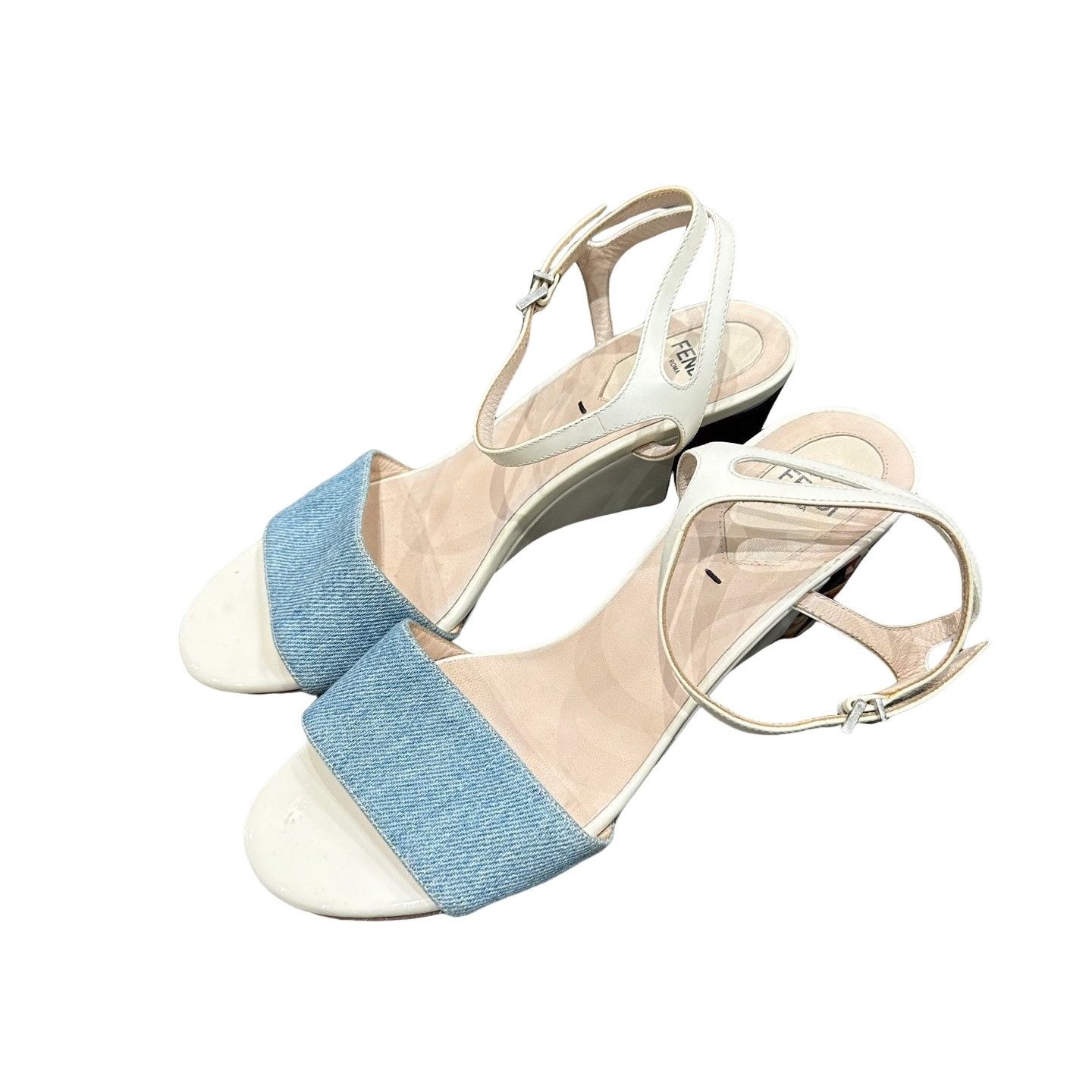 Fendi Fendi Denim Strap Sandals 37 Size US 7 / IT 37 - 1 Thumbnail