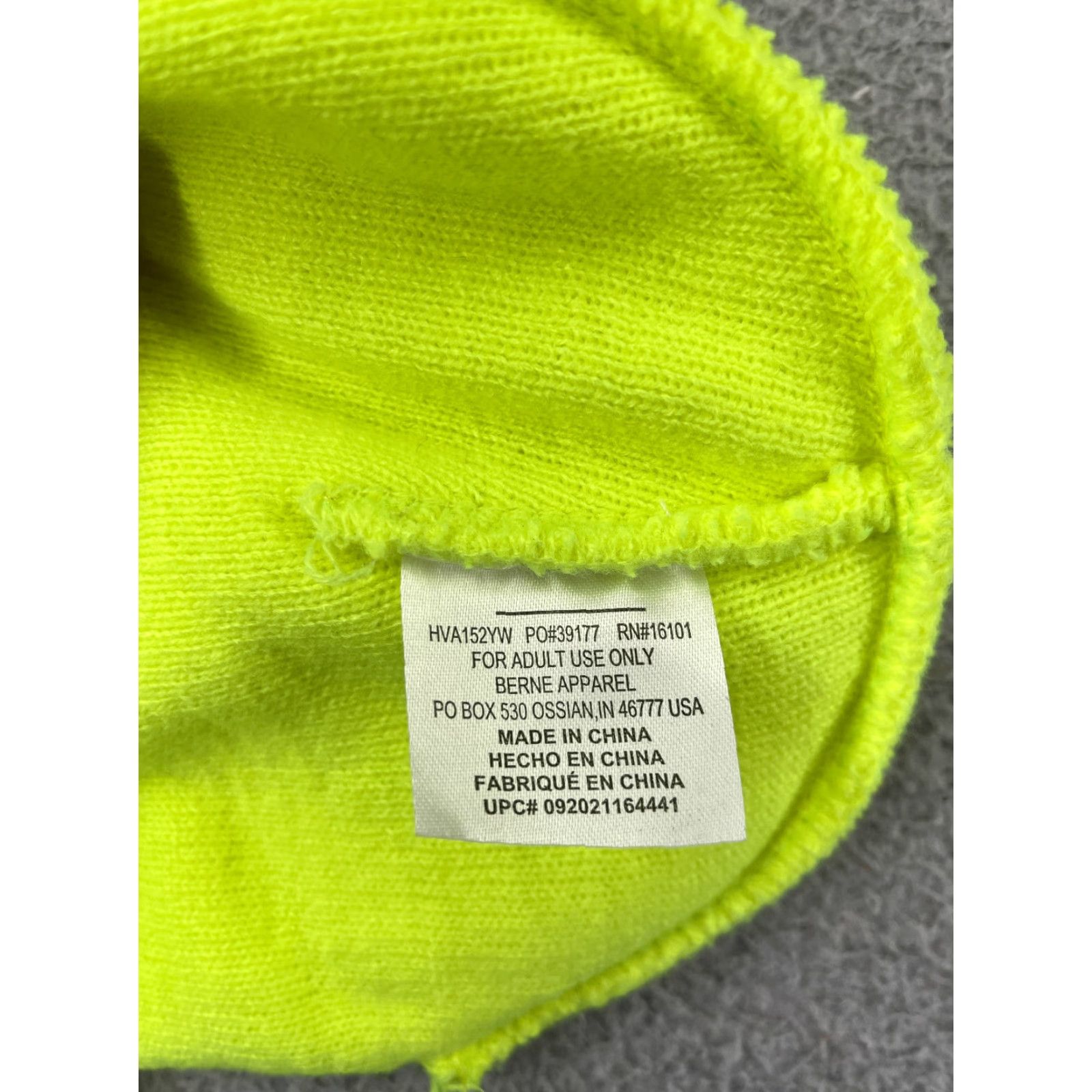 Vintage Berne Apparel Beanie Toque Adult One Size Neon Yellow Knit Acrylic Camp Fish Ski Hat Unisex Adults Mens Womens Boys Girls Size ONE SIZE - 6 Thumbnail