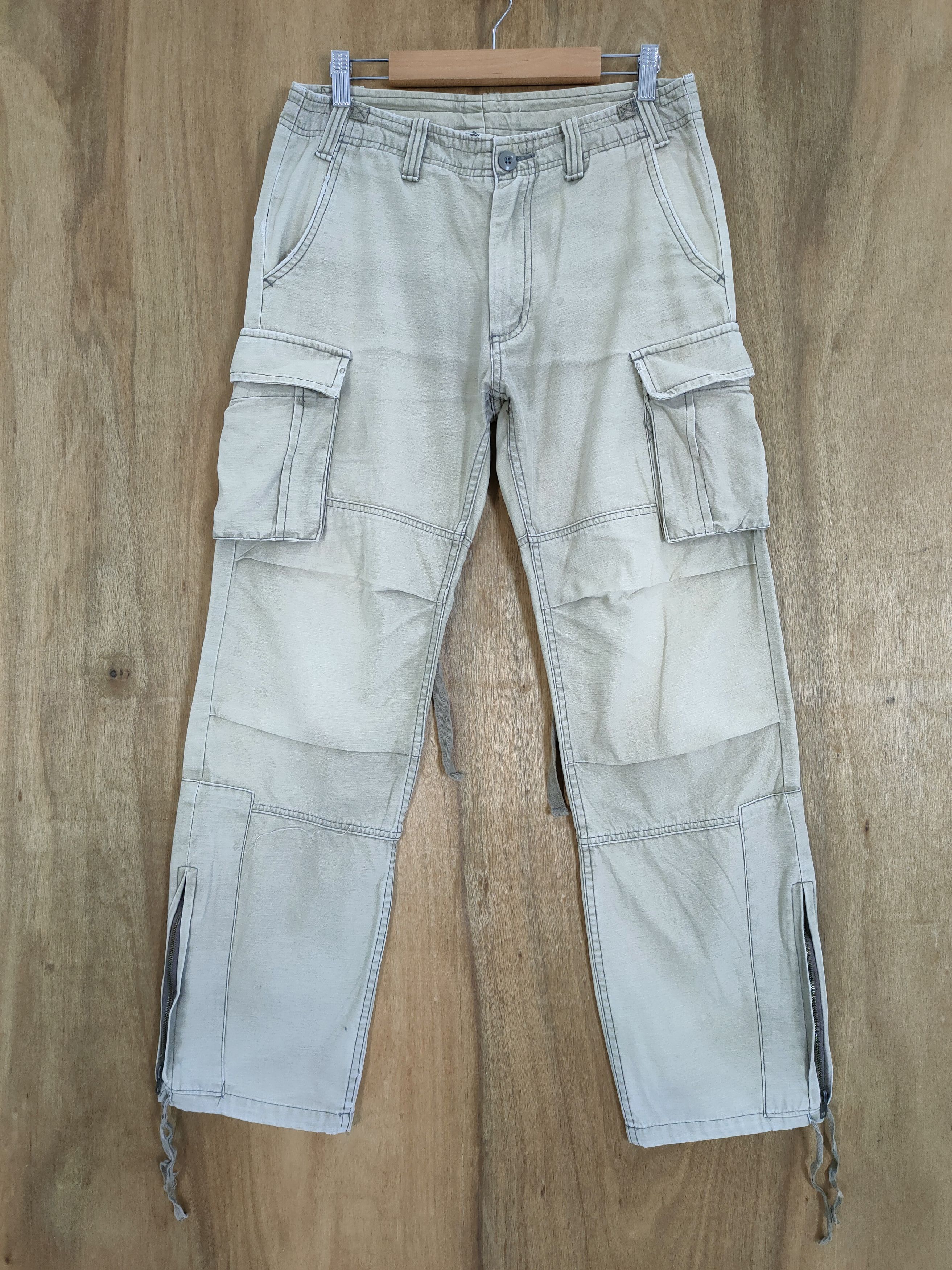 Japanese Brand VINTAGE JUNGLE STORM BONDAGE CARGO PANTS Size US 30 / EU 46 - 7 Thumbnail