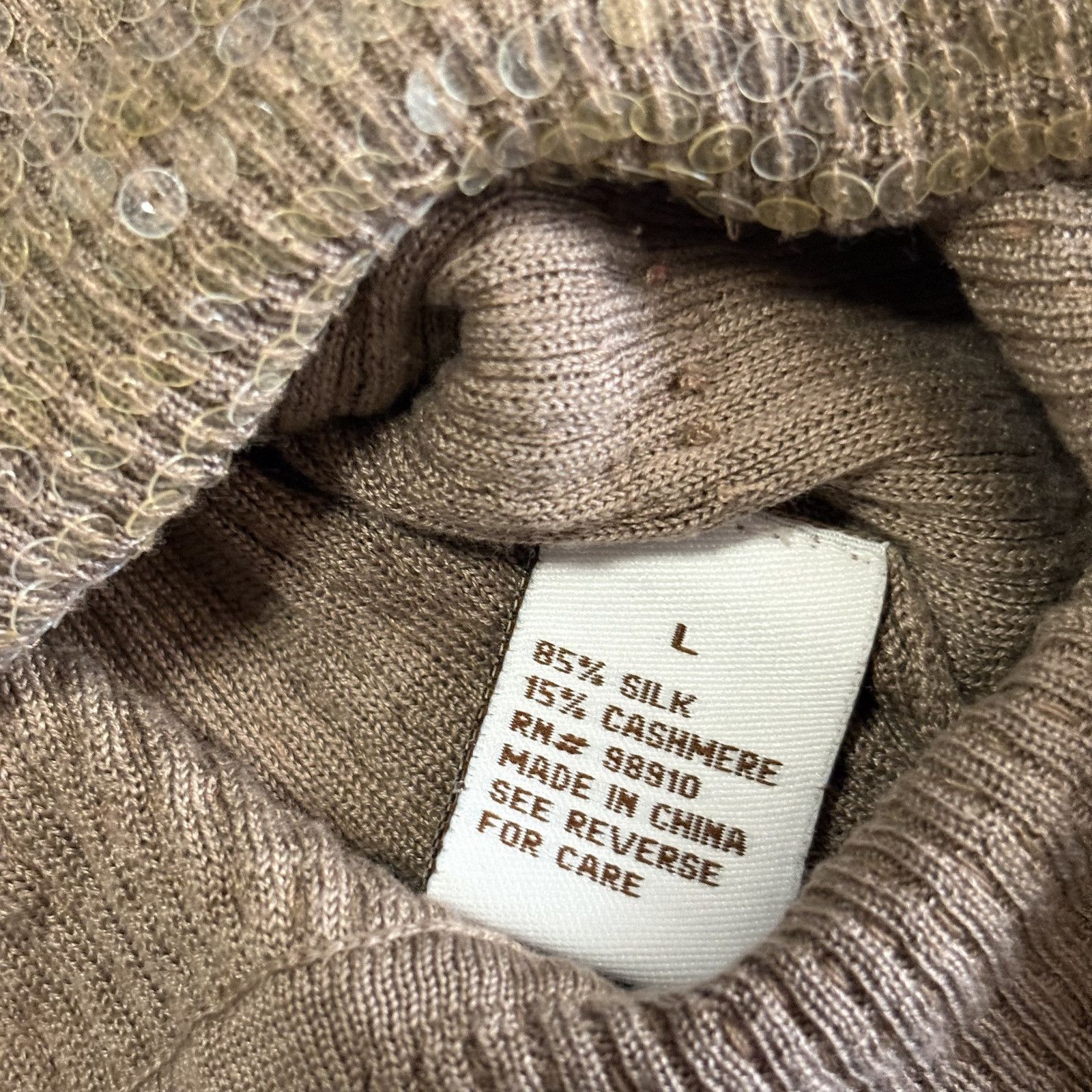 Walter Van Beirendonck Walter Women Sequin Silk Cashmere Blend Sleeveless Top Sz L Size L / US 10 / IT 46 - 5 Thumbnail