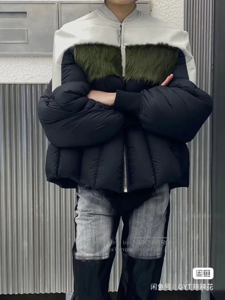 Rick Owens Rick Owens Bat sleeve aviator down jacket Size S / US 4 / IT 40 - 1 Thumbnail