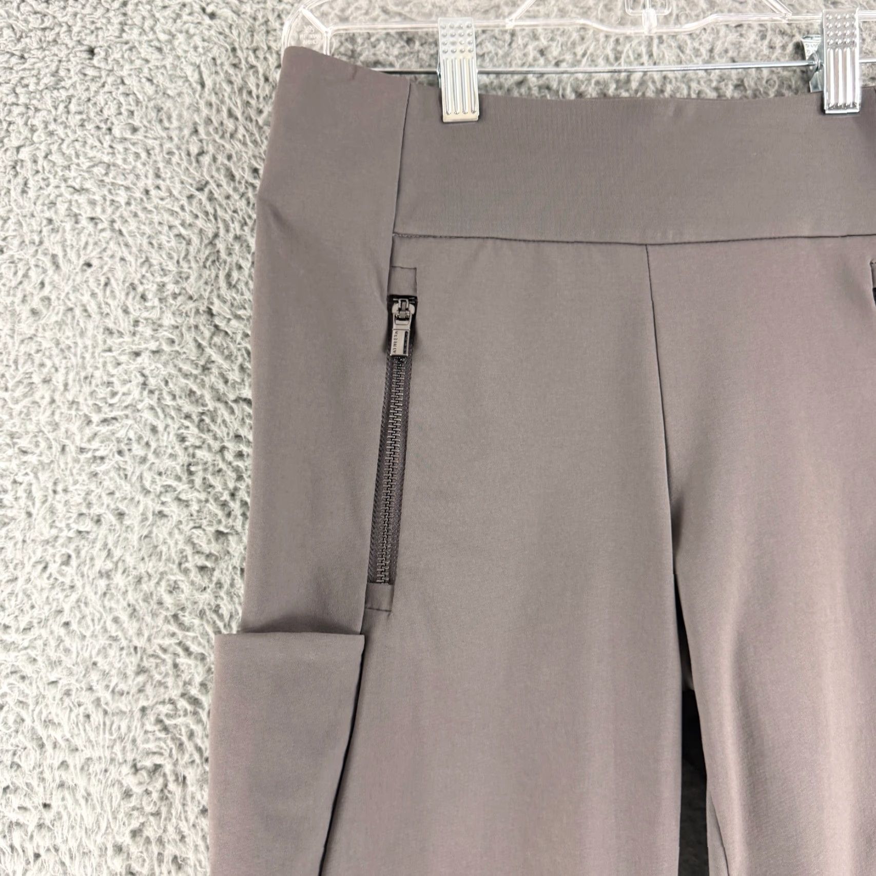 Athleta Athleta Petites Headlands Hybrid Tights Womens 0P Gray Pull On Zip Pocket Size ONE SIZE - 2 Thumbnail