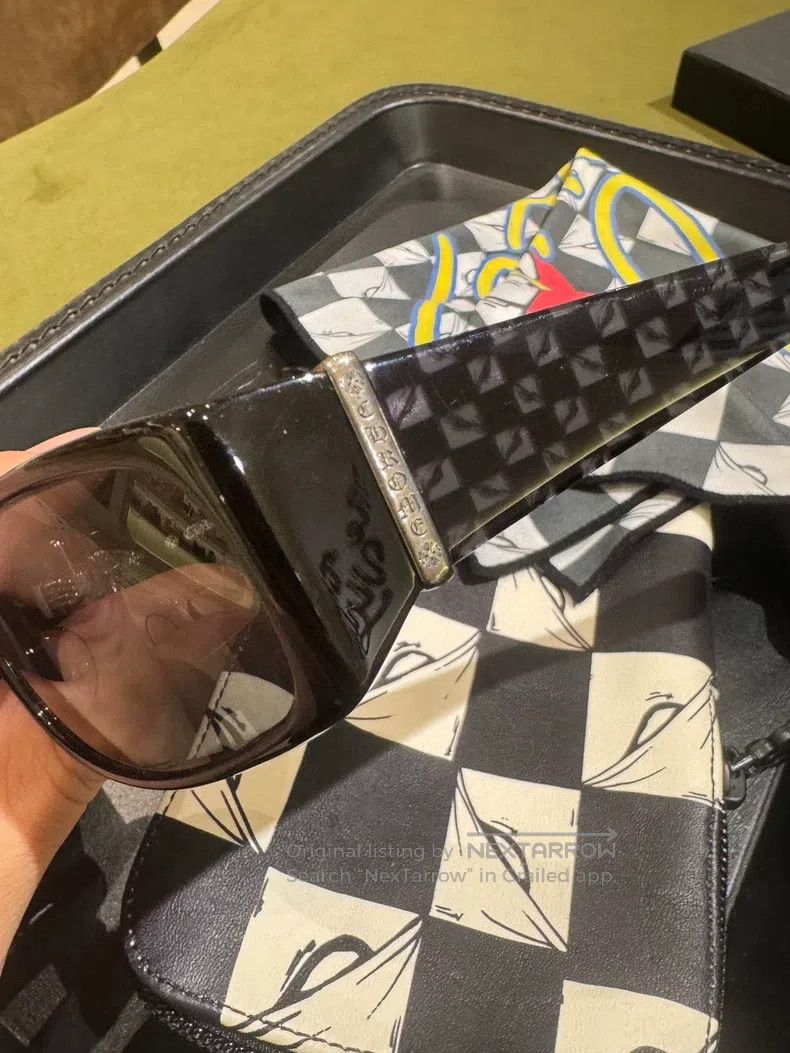Chrome Hearts CHROME HEARTS Size OS Racing checkered sunglasses glasses Size ONE SIZE - 3 Thumbnail