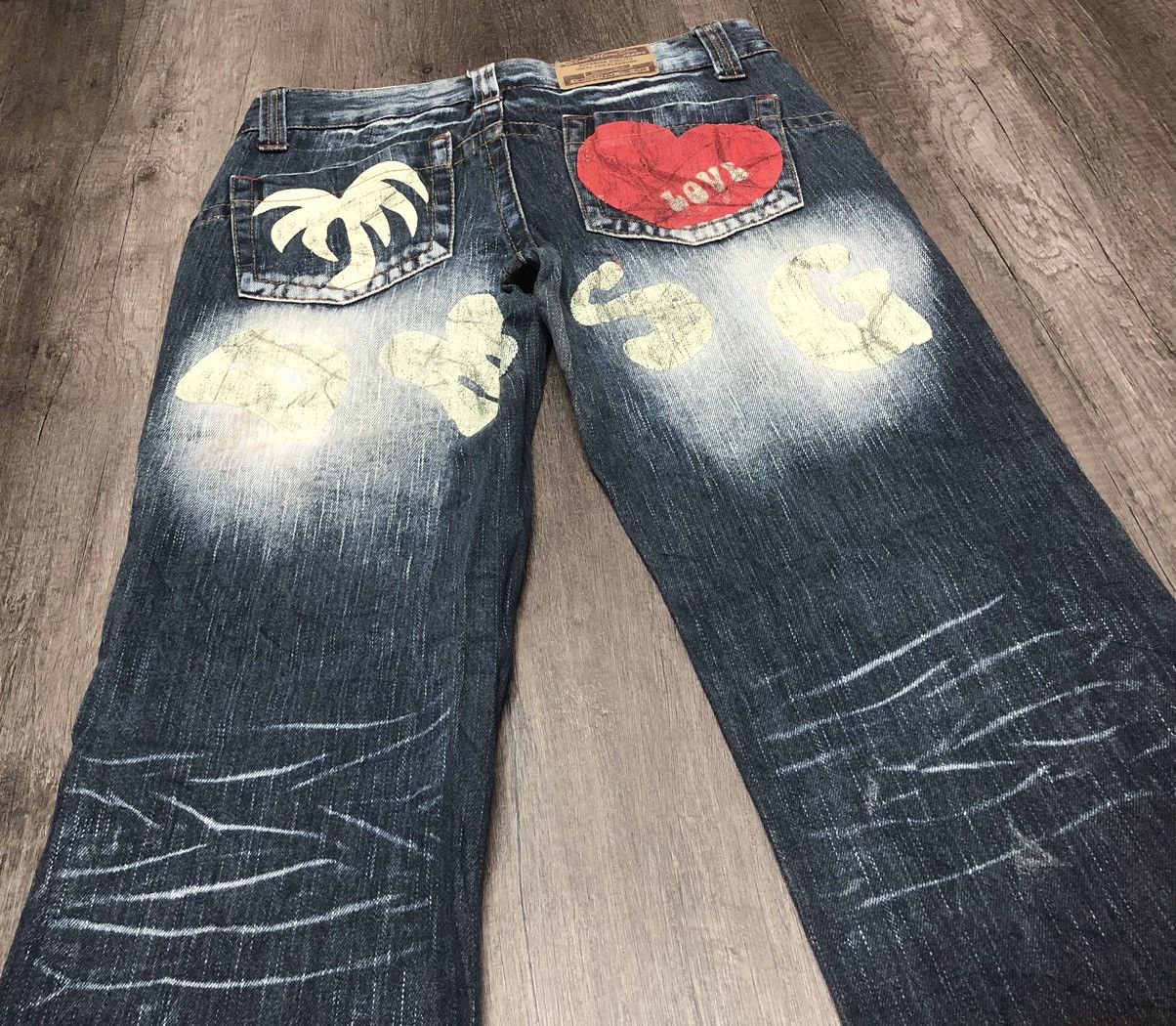 Blue Blue Japan × Japanese Brand × Vintage VINTAGE BLUE MOON BLUE SURF JEANS UNISEX DESIGN Size US 31 - 21 Thumbnail