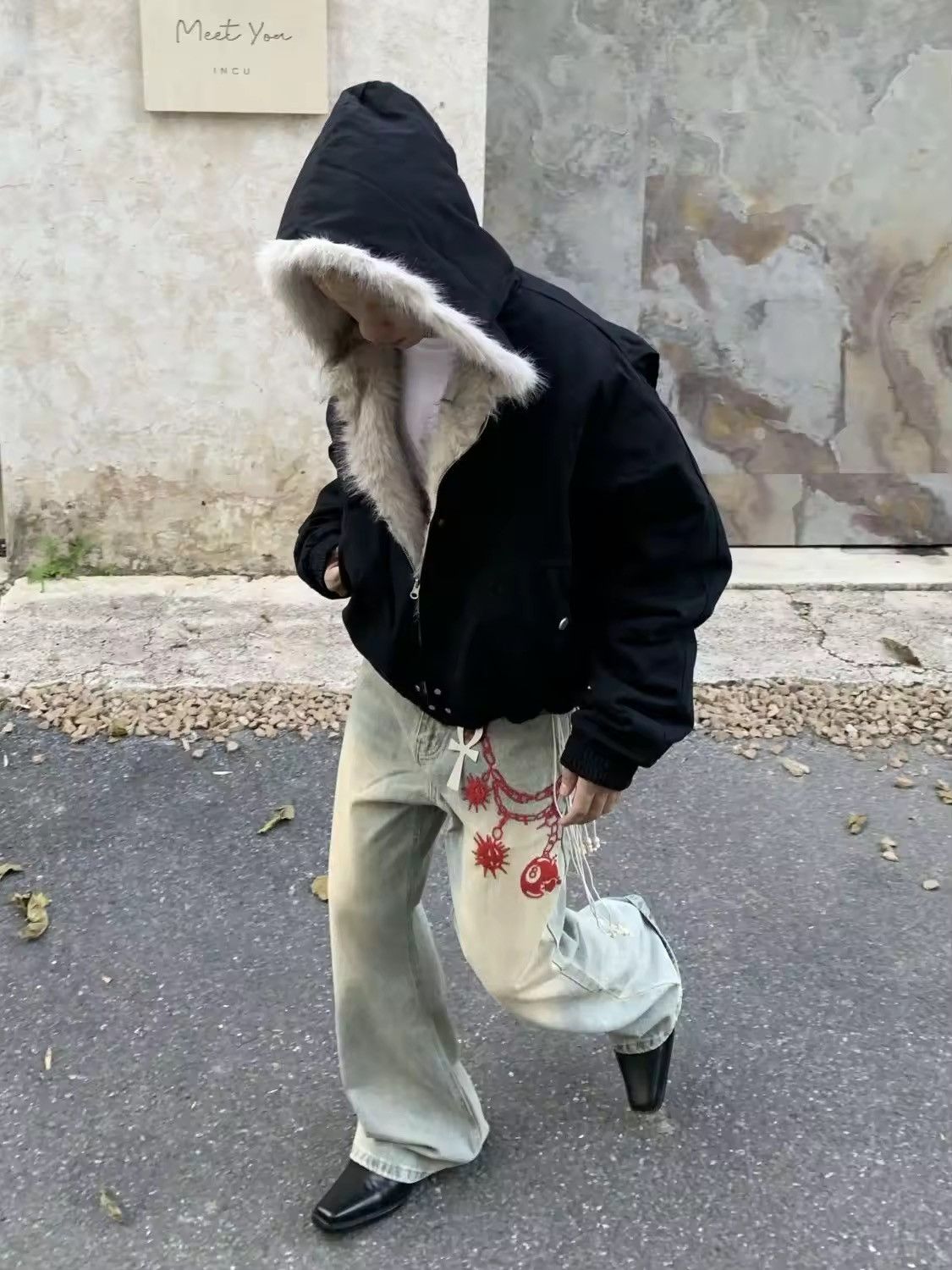 Japanese Brand × Vintage Winter Thick Plush Hooded Cotton Jacket Size US XL / EU 56 / 4 - 3 Thumbnail