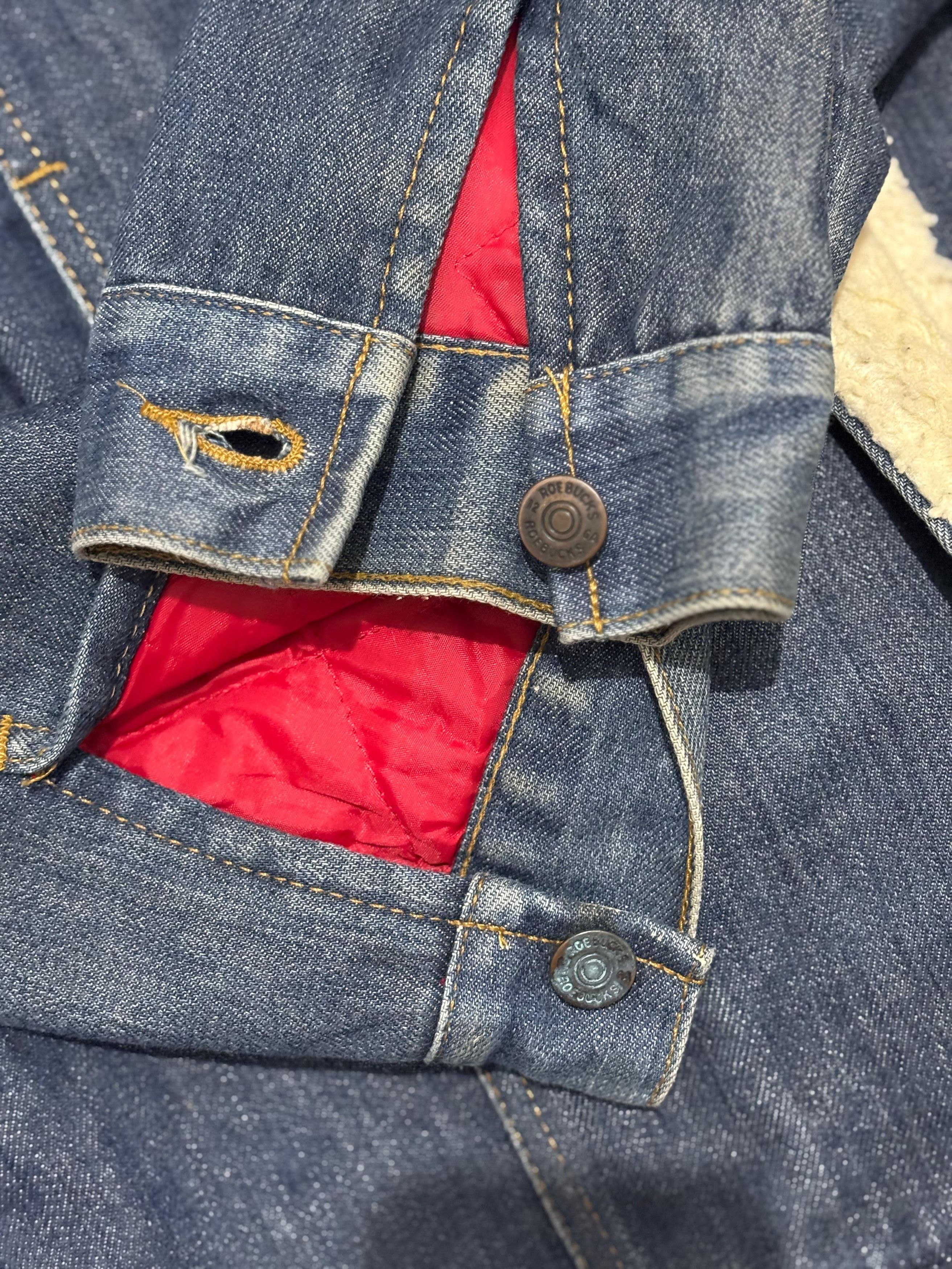Vintage Vintage 60s Roebucks rare sherpa denim jacket usa Size US M / EU 48-50 / 2 - 7 Thumbnail