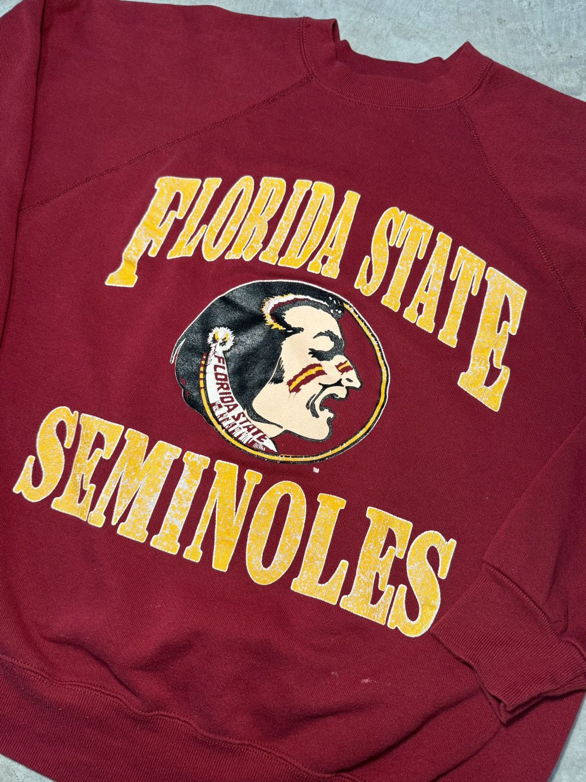 Vintage 90s vintage Florida State University FSU Seminoles crewneck Size US L / EU 52-54 / 3 - 2 Thumbnail