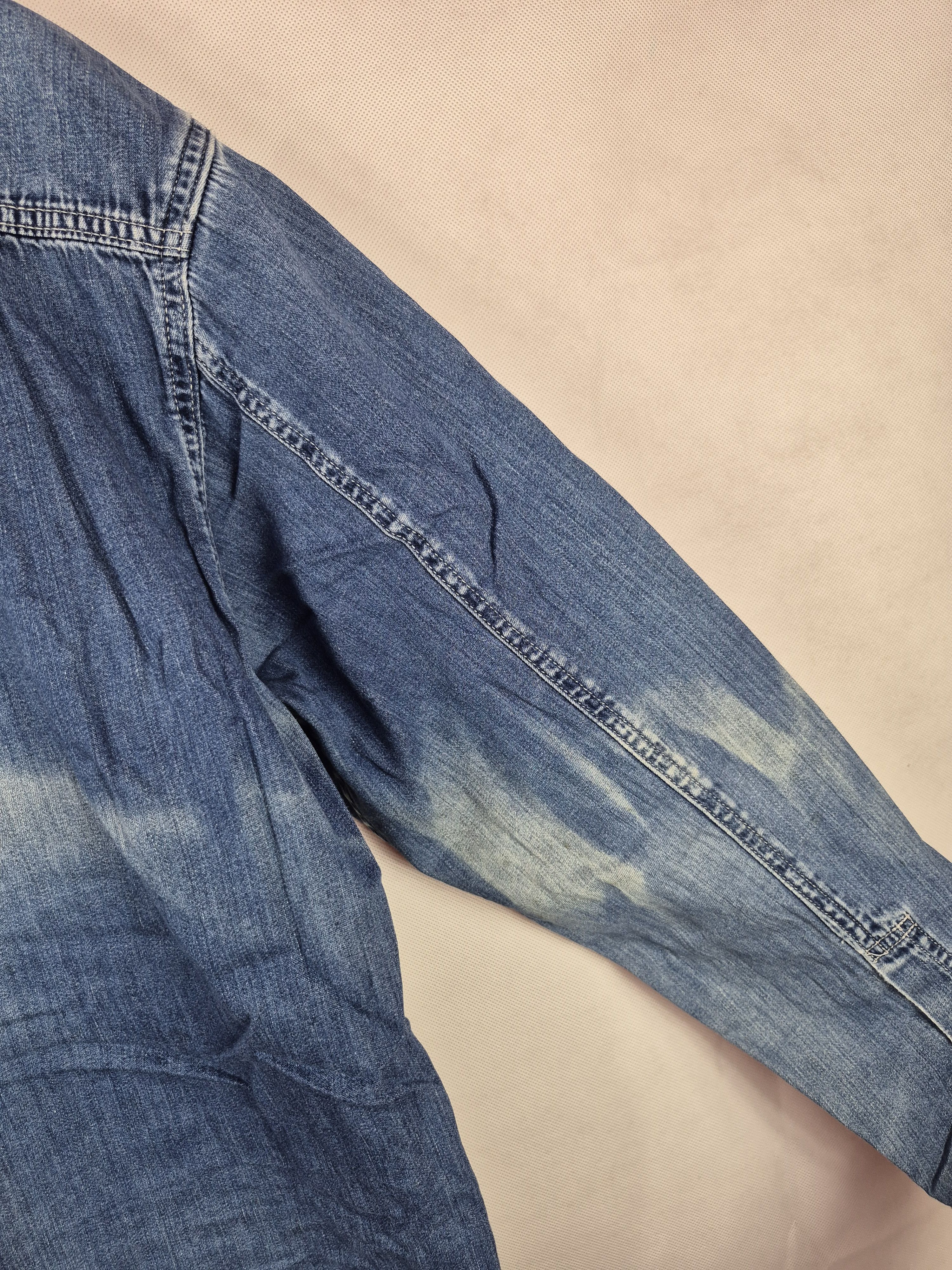 Blue Blue Japan 🔥 Vintage Distressed Blue Blue Japan Button Up Shirt Size US L / EU 52-54 / 3 - 12 Thumbnail