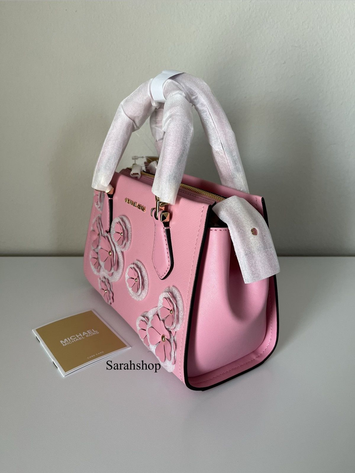 Michael Kors Michael Kors Marilyn Small Floral Embellished Satchel Size ONE SIZE - 3 Thumbnail