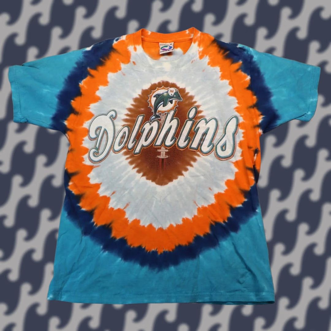 Liquid Blue Liquid Blue Miami Dolphins T-Shirt Shirt M 90s Green Tie Dye y2k Colorblock Mens Short Sleeve Medium Size US M / EU 48-50 / 2 - 1 Thumbnail