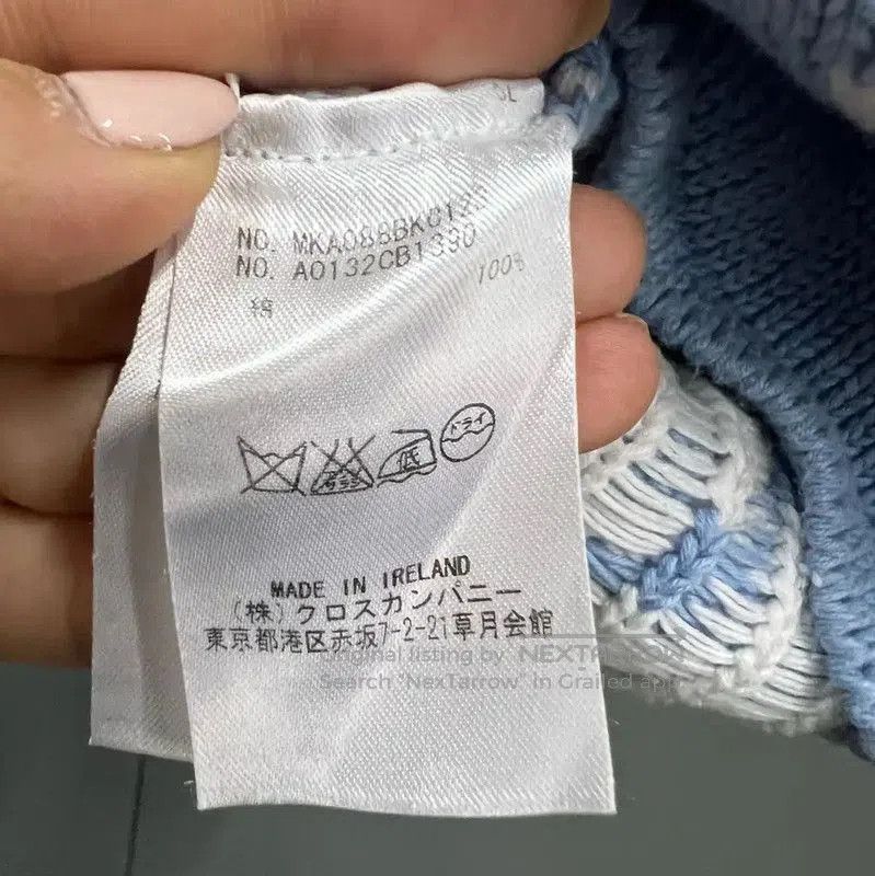 Thom Browne Thom Browne Blue Wool Long Sleeve Sweater . Size XXS / US 00 / IT 34 - 4 Thumbnail