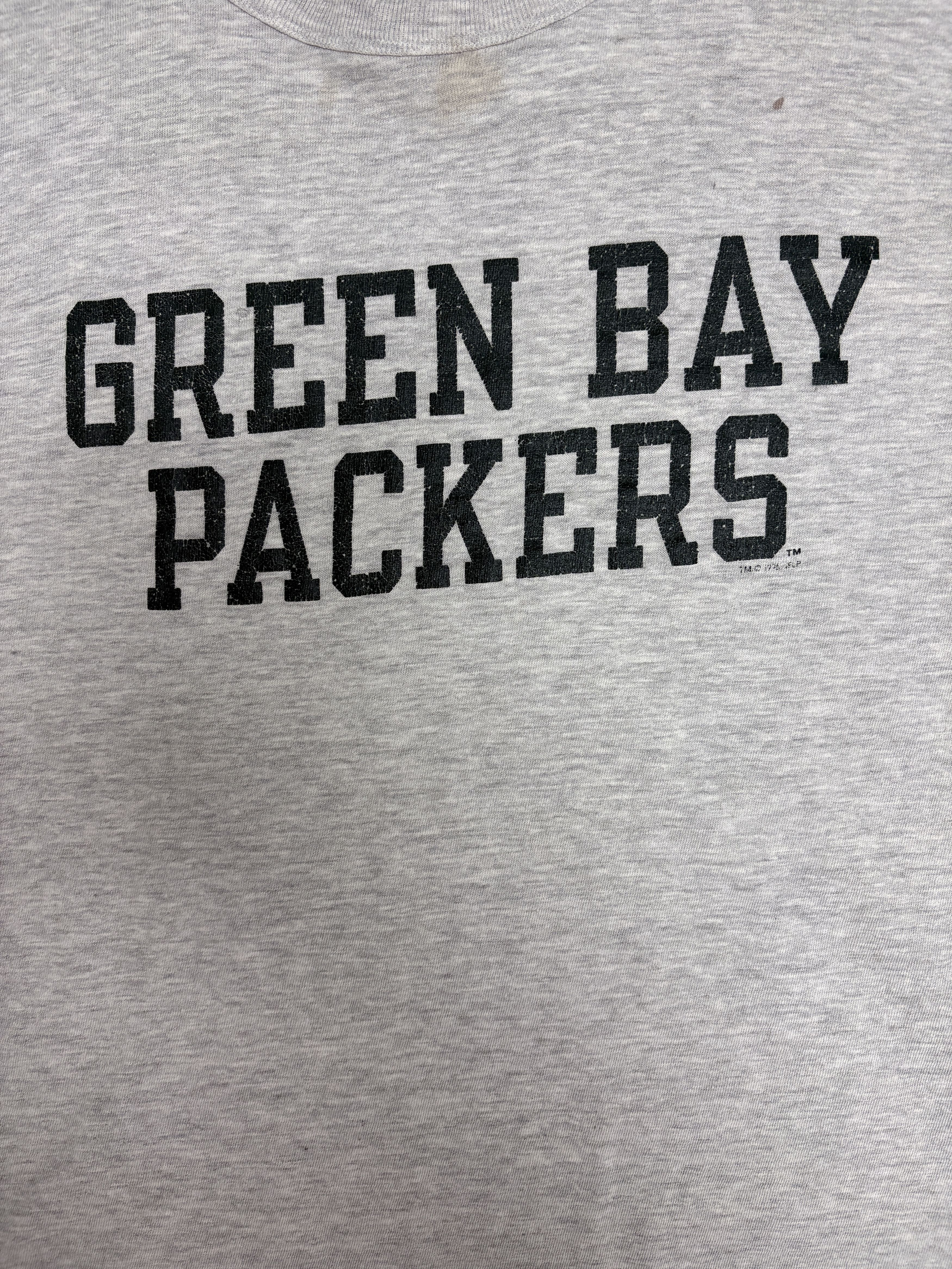 Champion × Vintage Green Bay Packers Vintage Champion Grey T-Shirt Tee Size US XXL / EU 58 / 5 - 2 Thumbnail