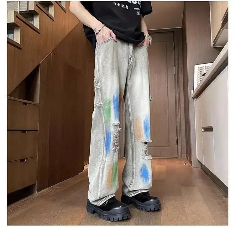 Japanese Brand Leisure micro flared distressed jeans Size US 32 / EU 48 - 2 Thumbnail