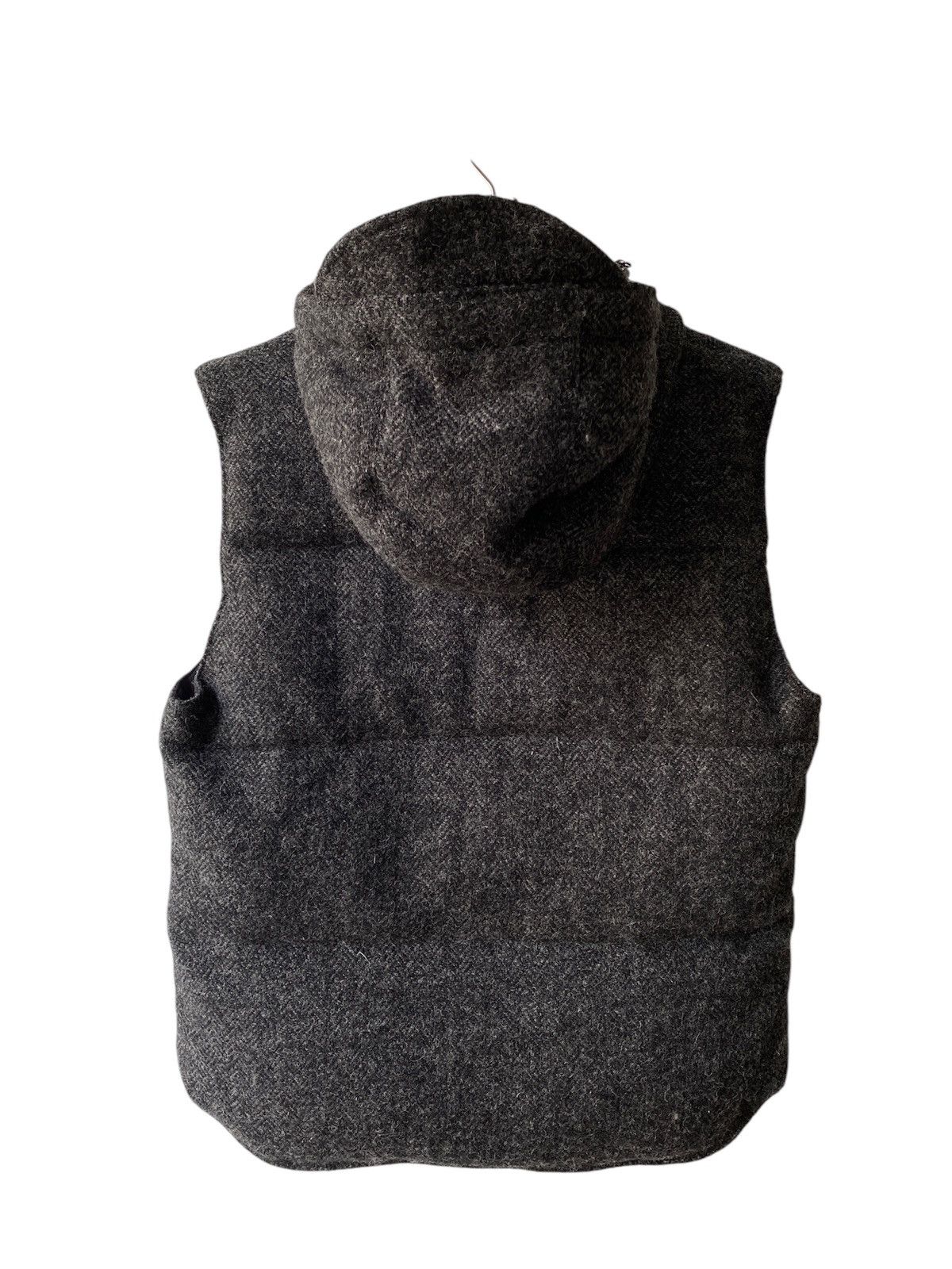 Harris Tweed × Japanese Brand × Journal Standard Harris Tweed X Journal Standard Wool Puffer Vest Hoodie Size US M / EU 48-50 / 2 - 3 Thumbnail