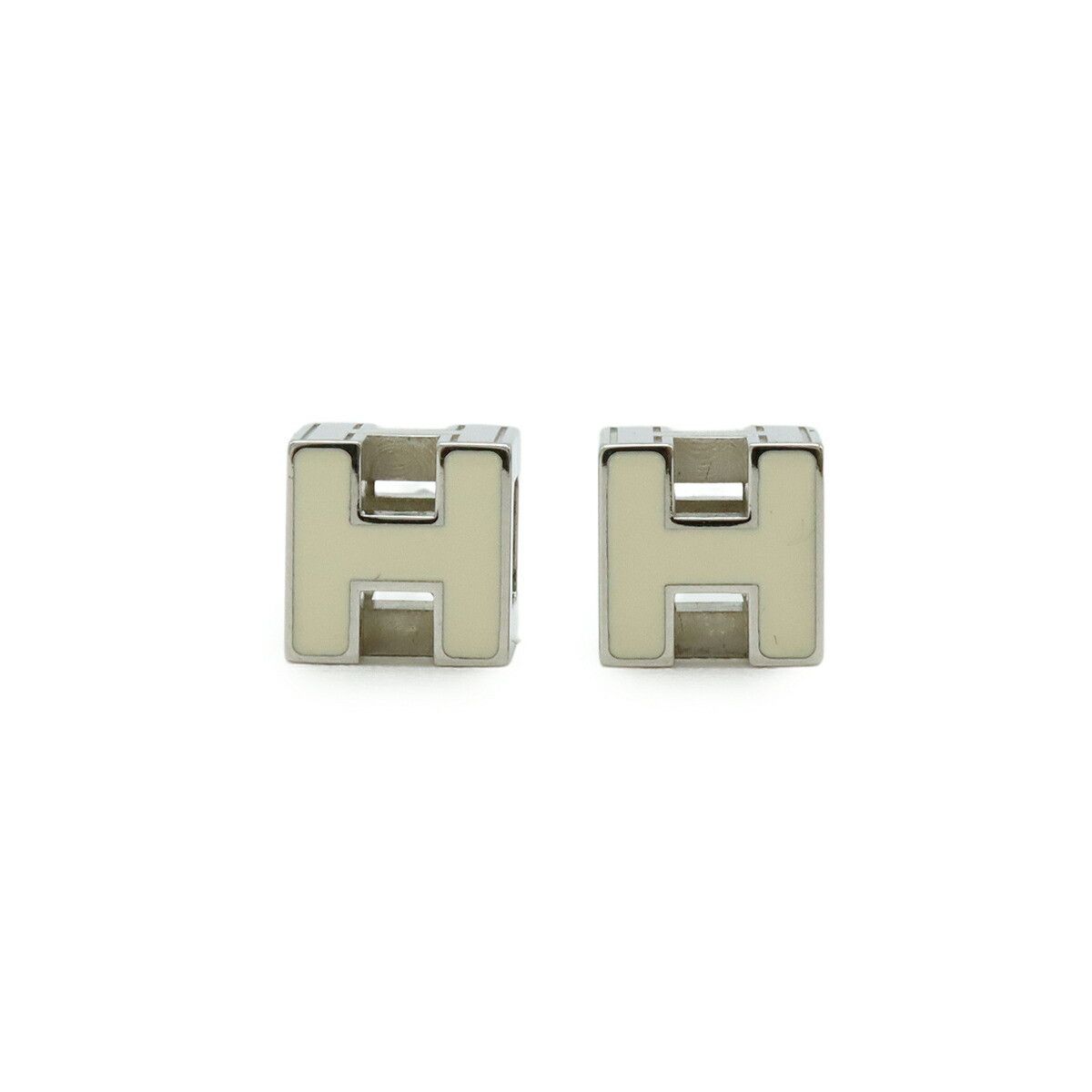 Hermes Hermes Hermes Caged d'H H Cube Earrings Plastic / Synthetic Earrings DUTY FREE for USA Size ONE SIZE - 1 Thumbnail