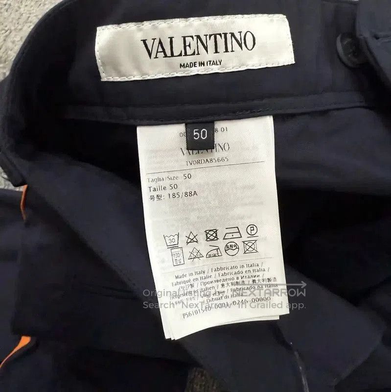 Valentino Valentino Black Cotton Men’s Shorts with Orange Accents . Size US 30 / EU 46 - 4 Thumbnail
