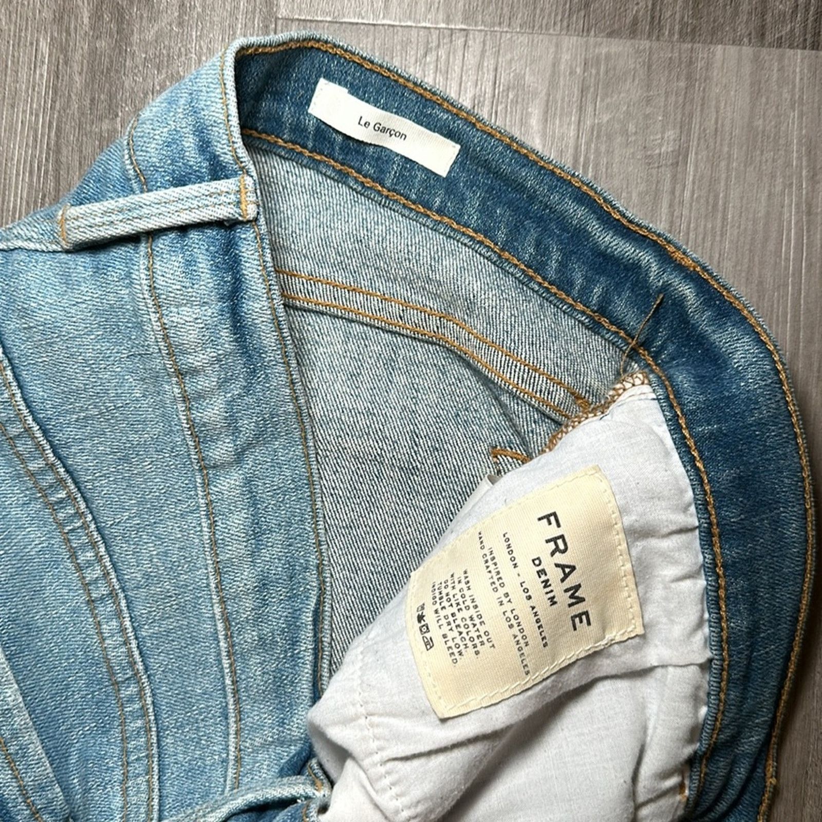 Frame Frame Le Garçon Lucielle Distressed Boyfriend Jeans - 28 Size 28" / US 6 / IT 42 - 8 Thumbnail