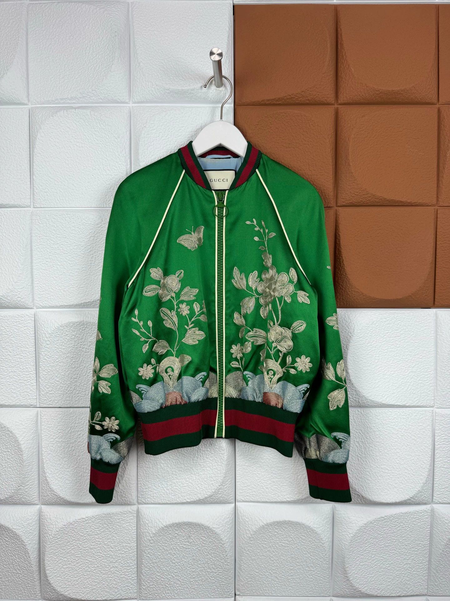 Gucci Gucci Embroidered Varsity Jacket Women's 38 Size XS / US 0-2 / IT 36-38 - 1 Thumbnail