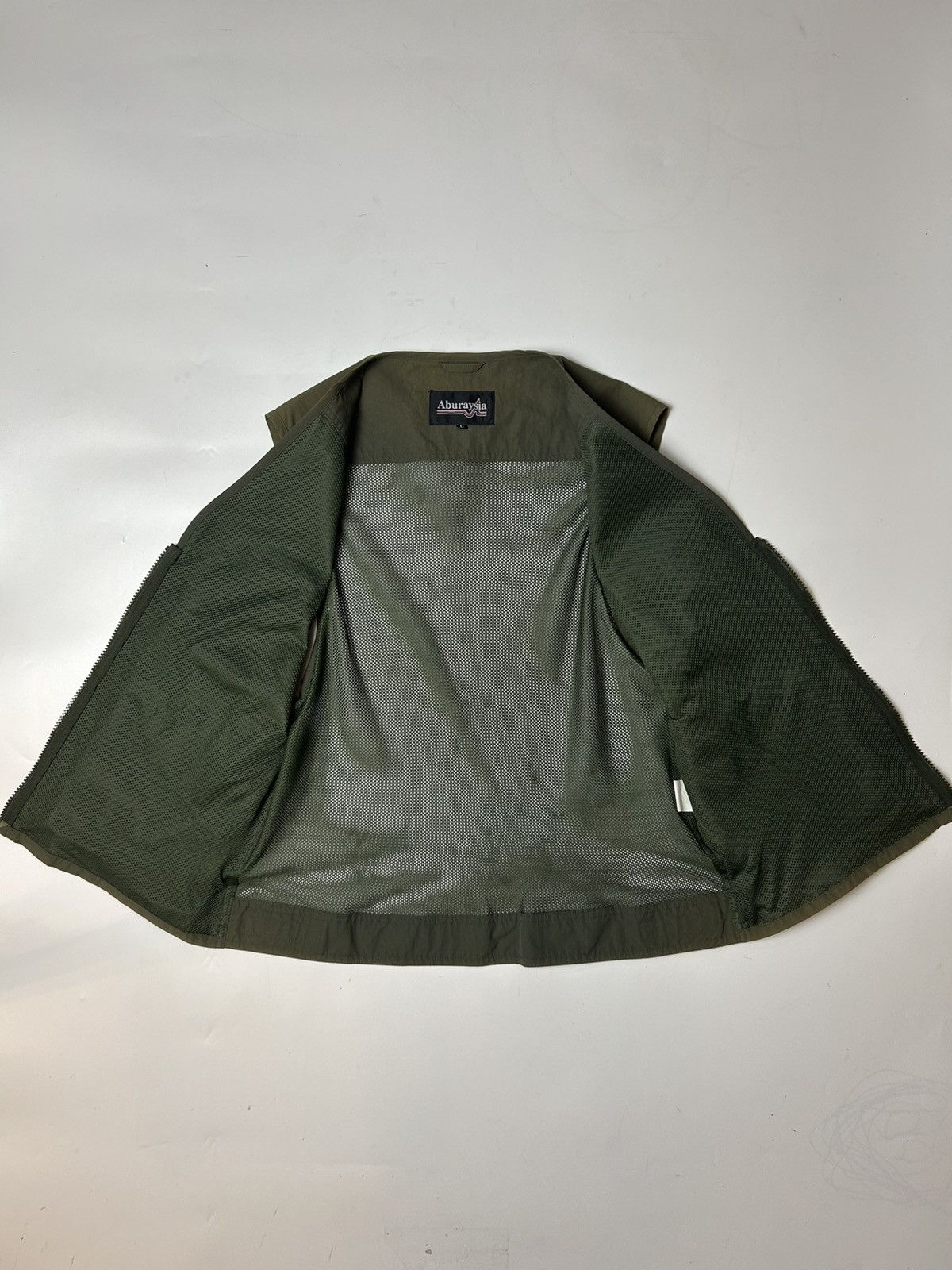 Japanese Brand ABURAYSIA ARMY GREEN VEST Size US S / EU 44-46 / 1 - 2 Thumbnail
