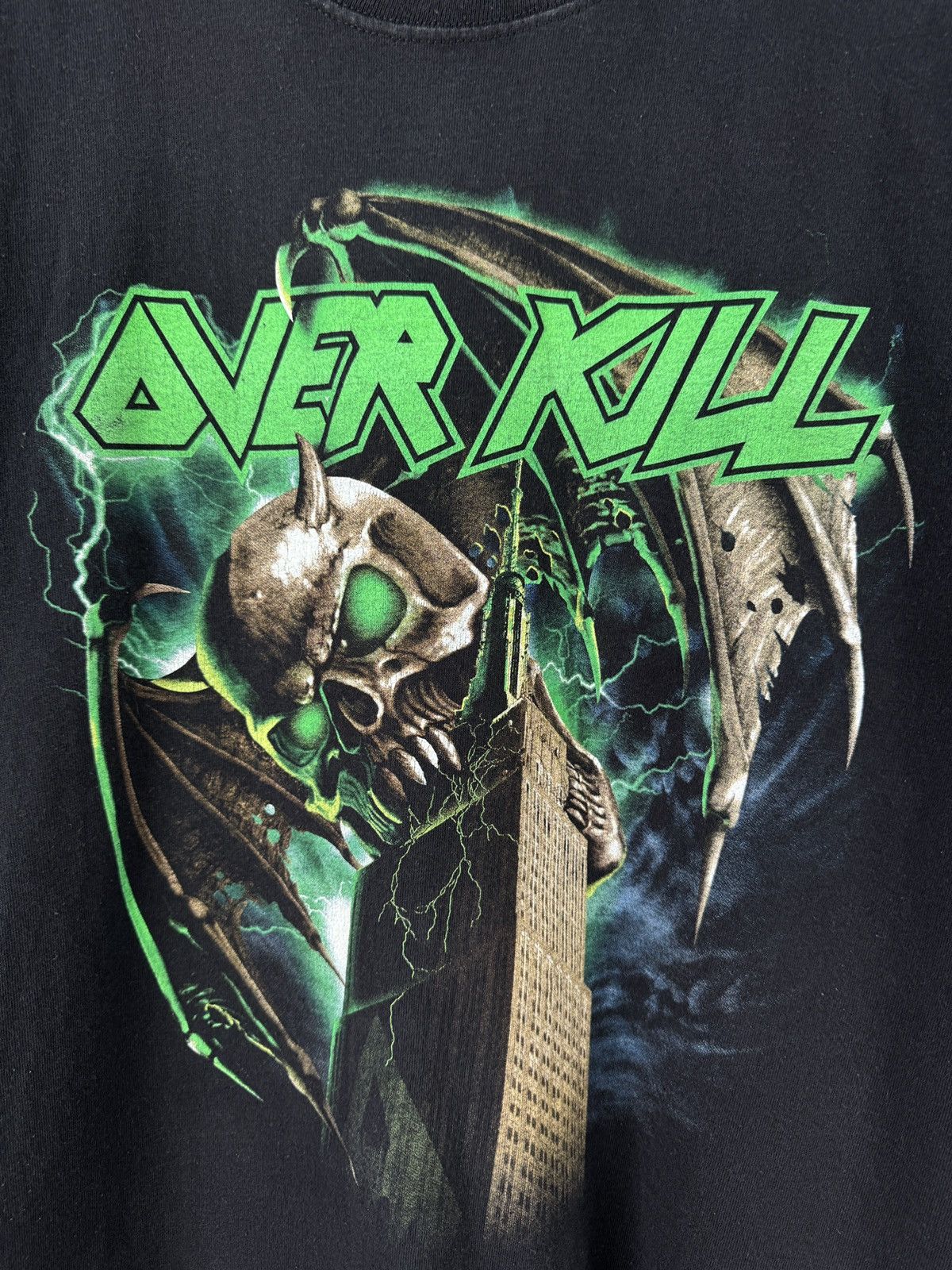 Vintage Overkill The Electric Age Tour Vintage Metal Band T-Shirt Size US XL / EU 56 / 4 - 6 Thumbnail