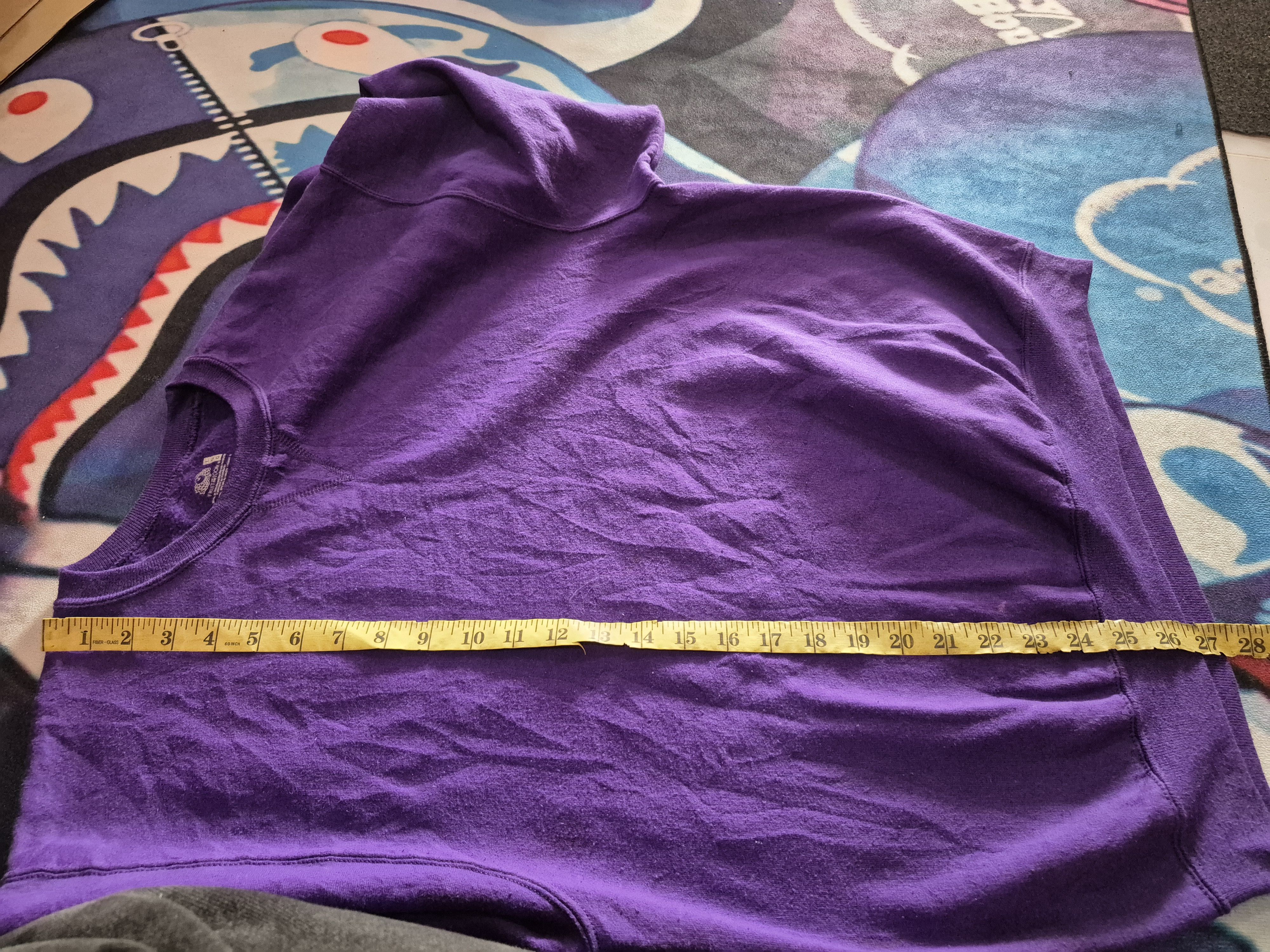 Fruit Of The Loom 🔥 Fruit of the Loom Striking Purple Sweatshirt Jumper Size US L / EU 52-54 / 3 - 10 Thumbnail
