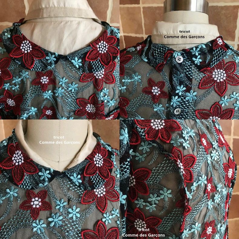 Other Comme des Garcons Transparent embroidered shirt with ball Size M / US 6-8 / IT 42-44 - 8 Thumbnail