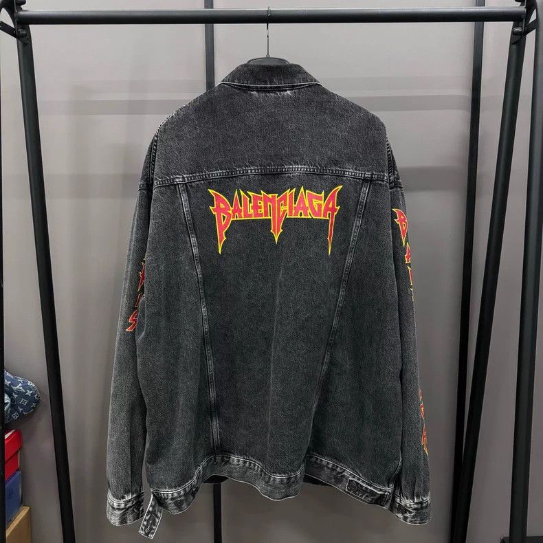 Balenciaga Balenciaga Logo printed lapel single-breasted long-sleeved Size US M / EU 48-50 / 2 - 2 Thumbnail
