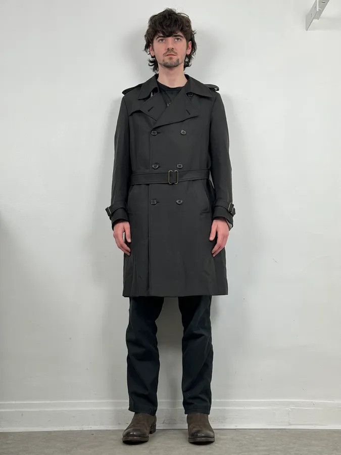 Saint Laurent Paris AW2007 Yves Saint Laurent Black Classy Trench Coat Size US M / EU 48-50 / 2 - 2 Thumbnail