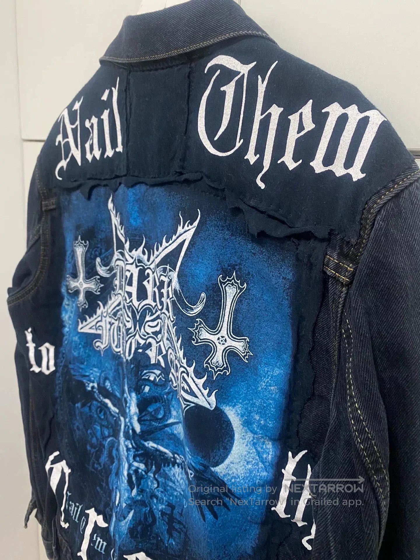 Levi's Dark Funeral Art Patch Denim Jacket. Size US M / EU 48-50 / 2 - 3 Thumbnail