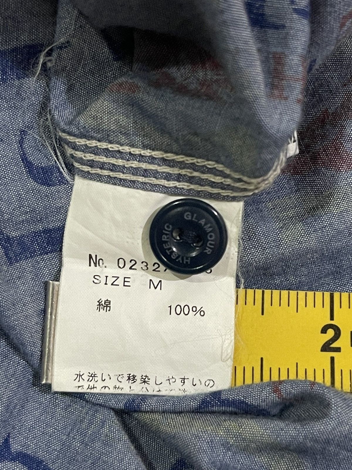 Hysteric Glamour HYSTERIC GLAMOUR long sleeve shirt full print motif style Size US M / EU 48-50 / 2 - 7 Thumbnail