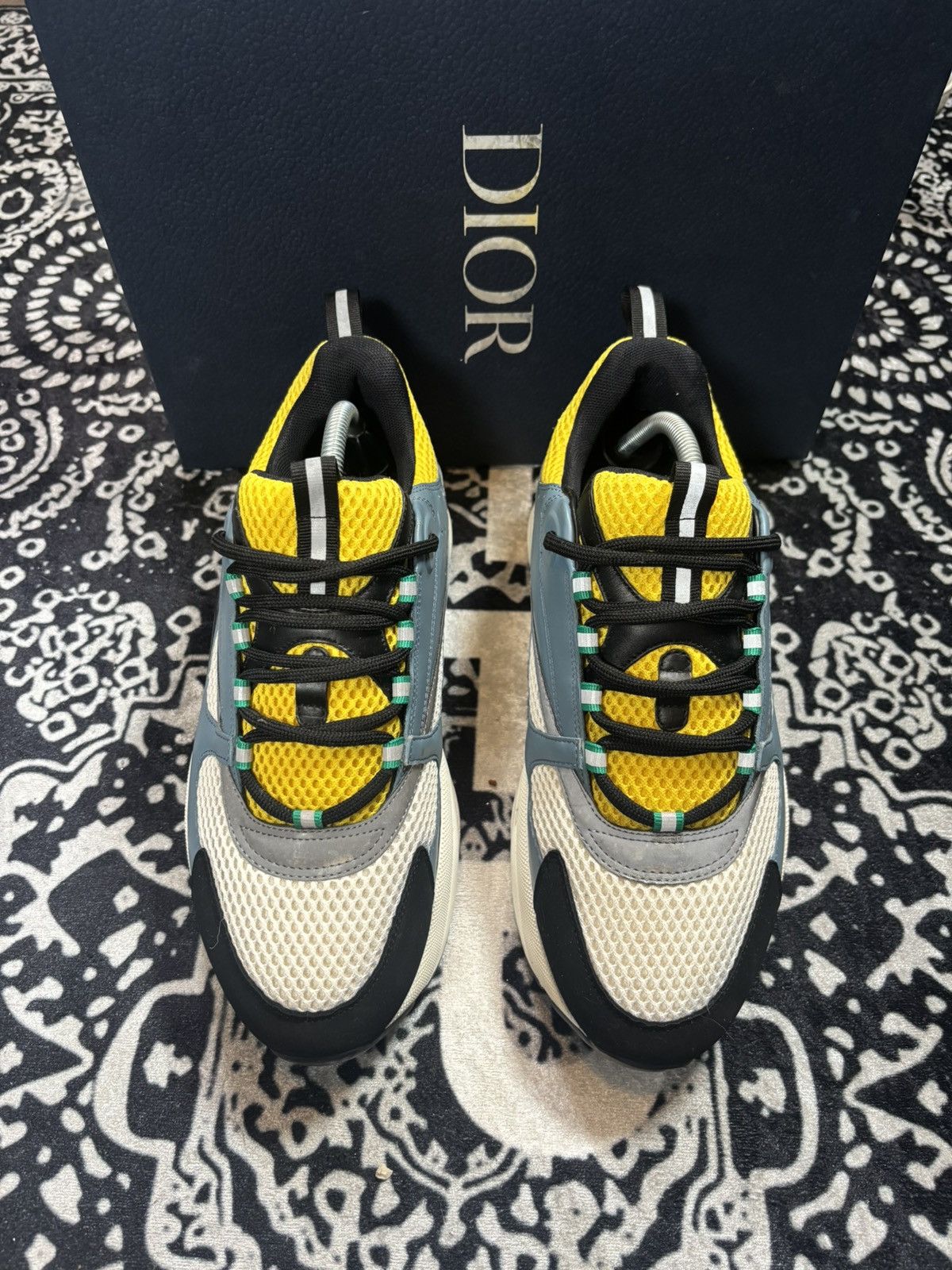 Dior Dior B22 ‘Teal Yellow’ Size US 10 / EU 43 - 1 Thumbnail
