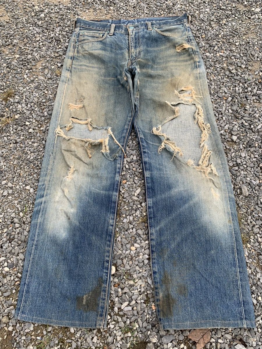 Levi's VINTAGE LEVI’S BIG E 502 J22 SELVEDGE RUSTY DISTRESSED DENIM Size US 31 - 3 Thumbnail
