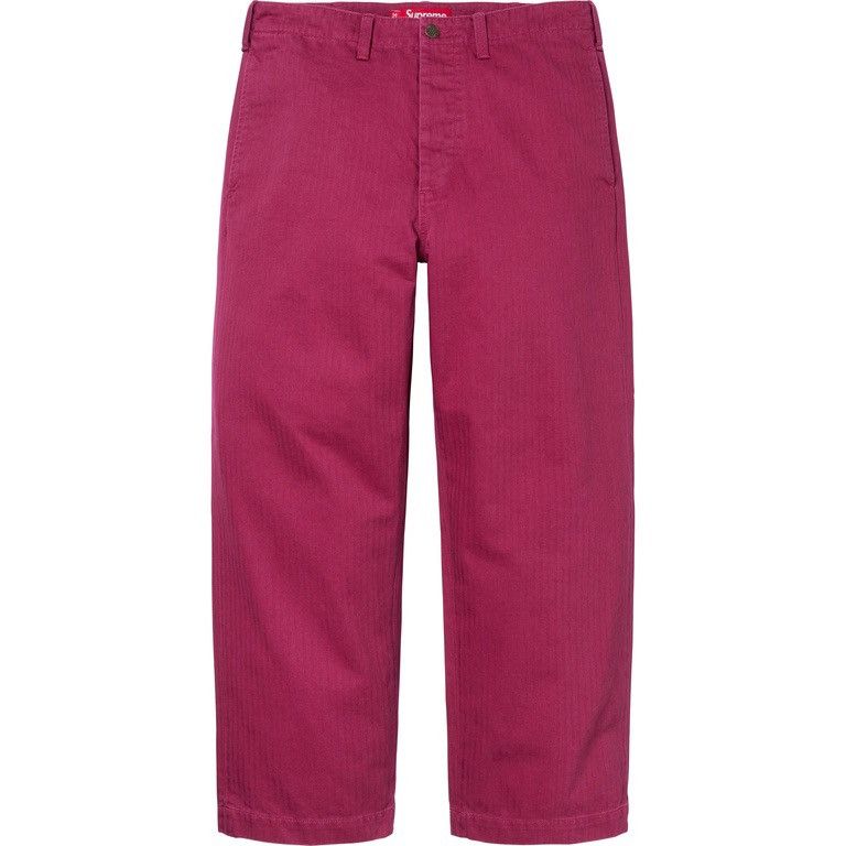 Supreme Washed Herringbone Chino Pant Size US 30 / EU 46 - 2 Thumbnail