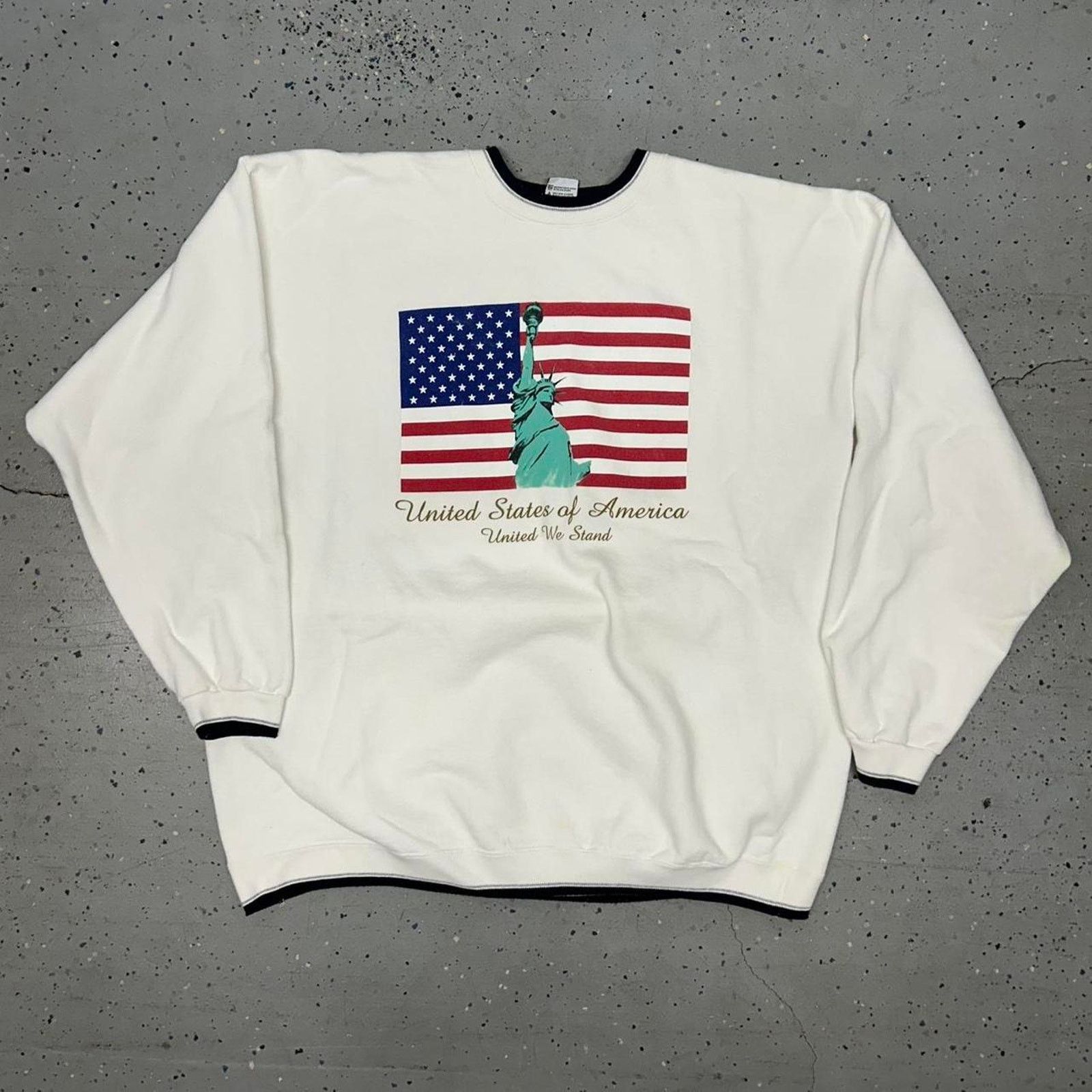 Other VTG White and red United States of America cotton sweatshirt Size US XXL / EU 58 / 5 - 1 Thumbnail