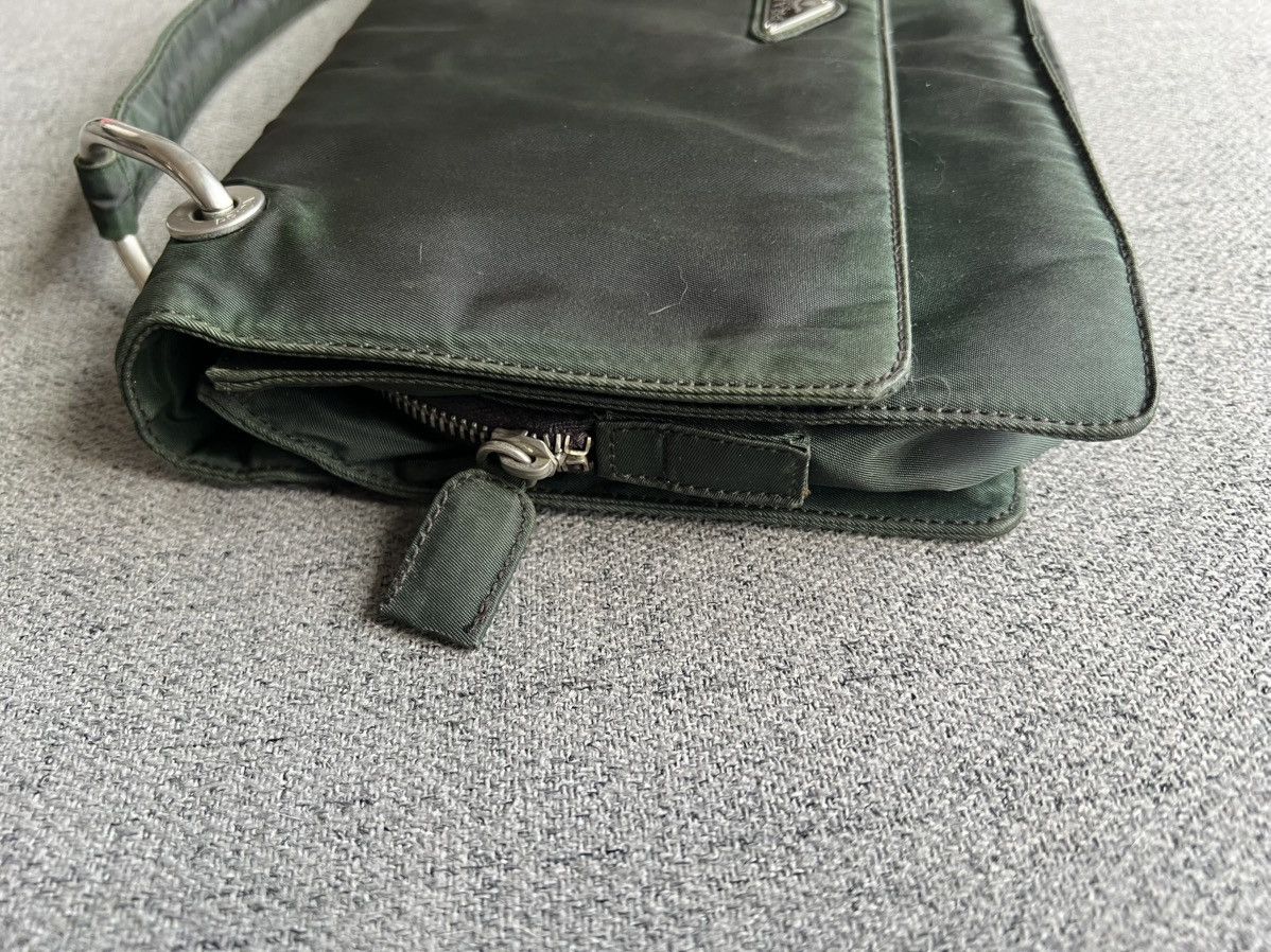 Prada × Vintage Prada Nylon Rare Single Flap Shoulder Bag Size ONE SIZE - 12 Thumbnail