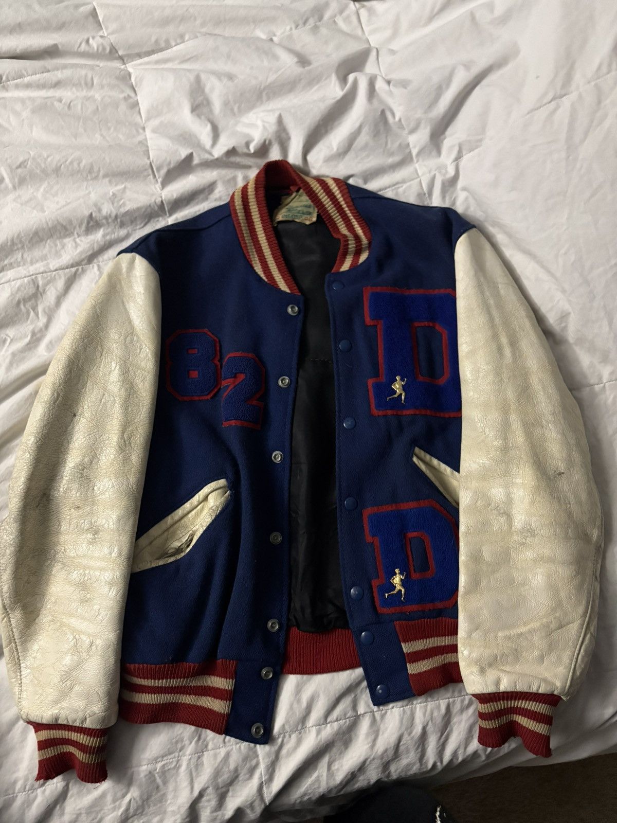 Vintage Old 80s Letterman Size US S / EU 44-46 / 1 - 2 Thumbnail