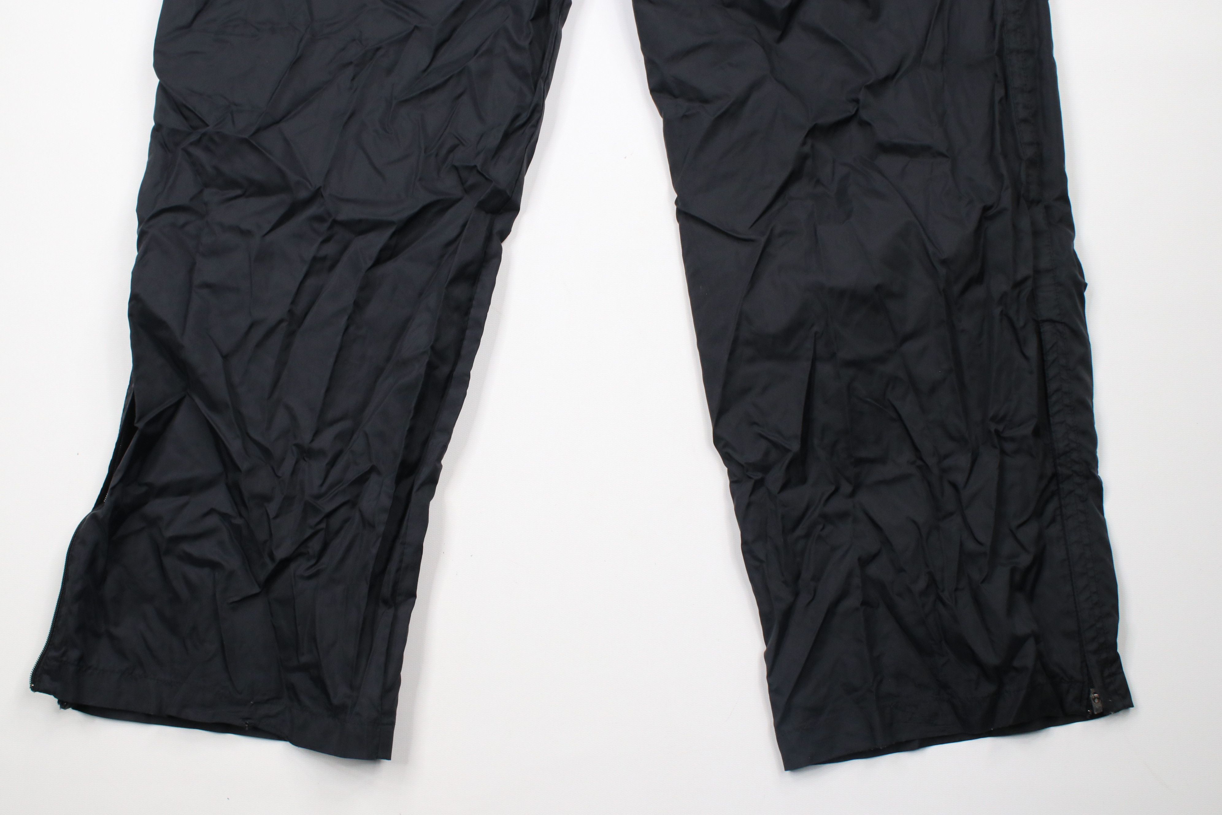 Nike × Vintage Vintage Nike Mini Swoosh Wide Leg Windbreaker Pants Black Size US 36 / EU 52 - 13 Thumbnail