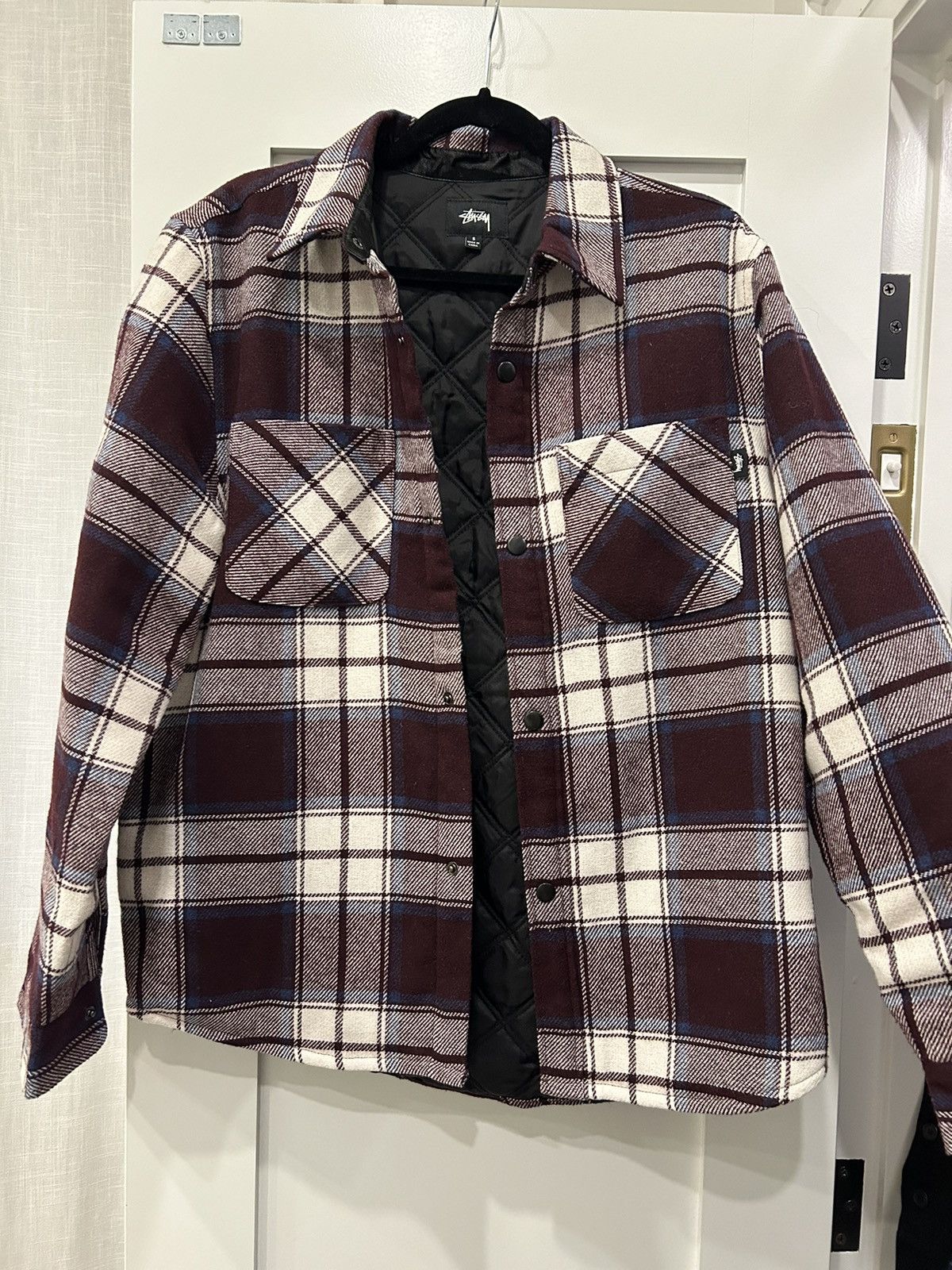 Stussy Quilted Plaid Wool Jacket Size US S / EU 44-46 / 1 - 2 Thumbnail