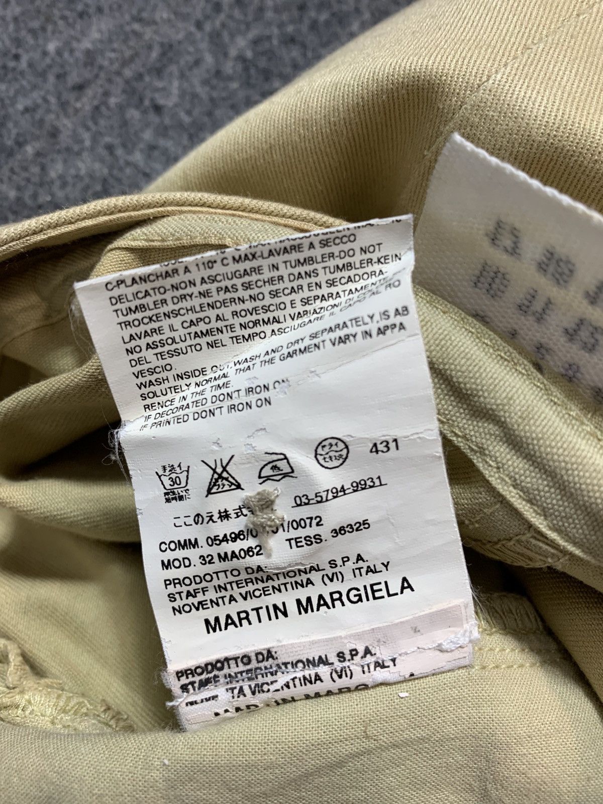 Maison Margiela Hype Maison Martin Margiela MM6 Beige Khakis Wrap Skirt Size 28" / US 6 / IT 42 - 9 Thumbnail